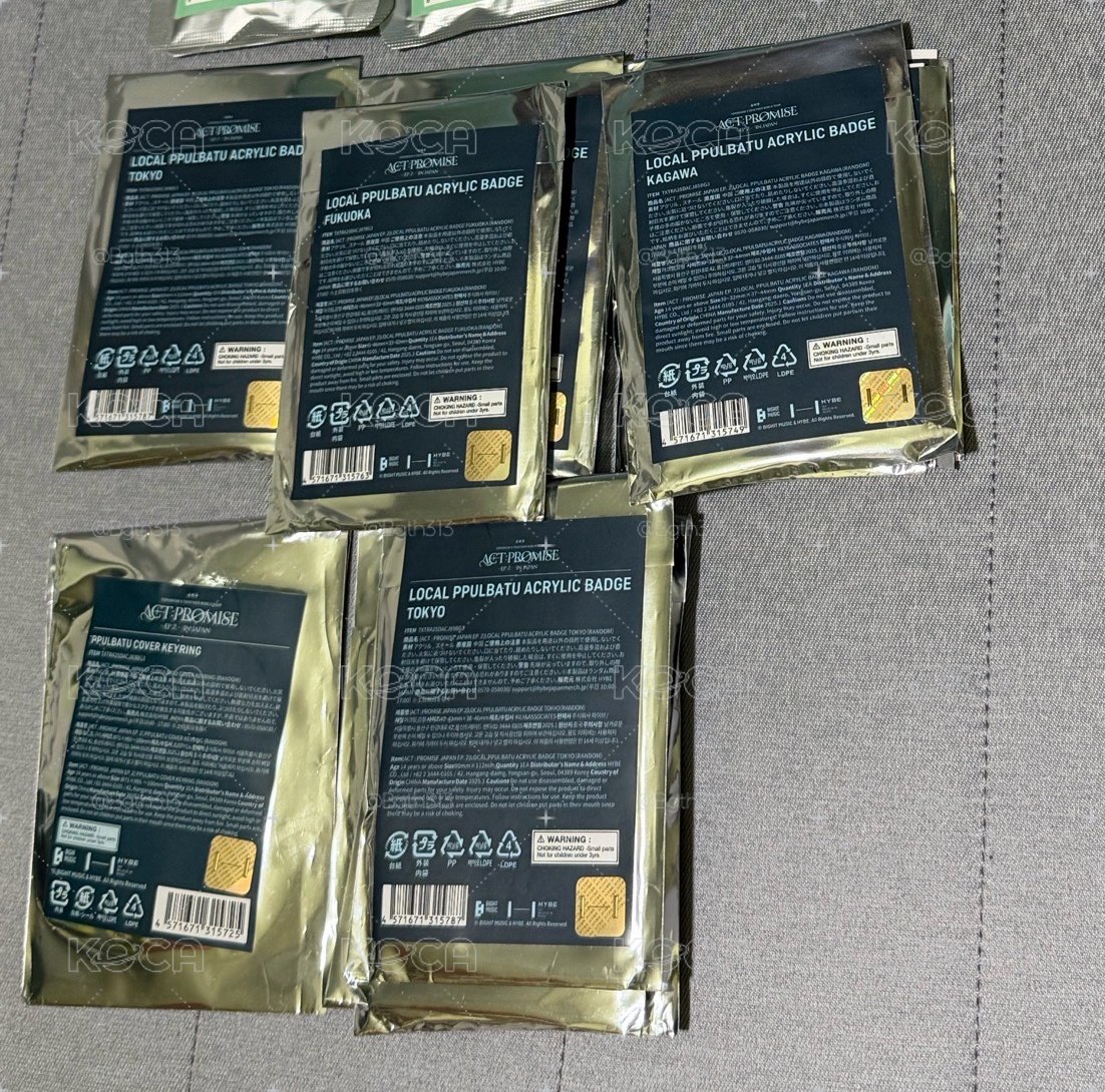 隨機日巡ep2未拆徽章*5+隨機官方小卡*5