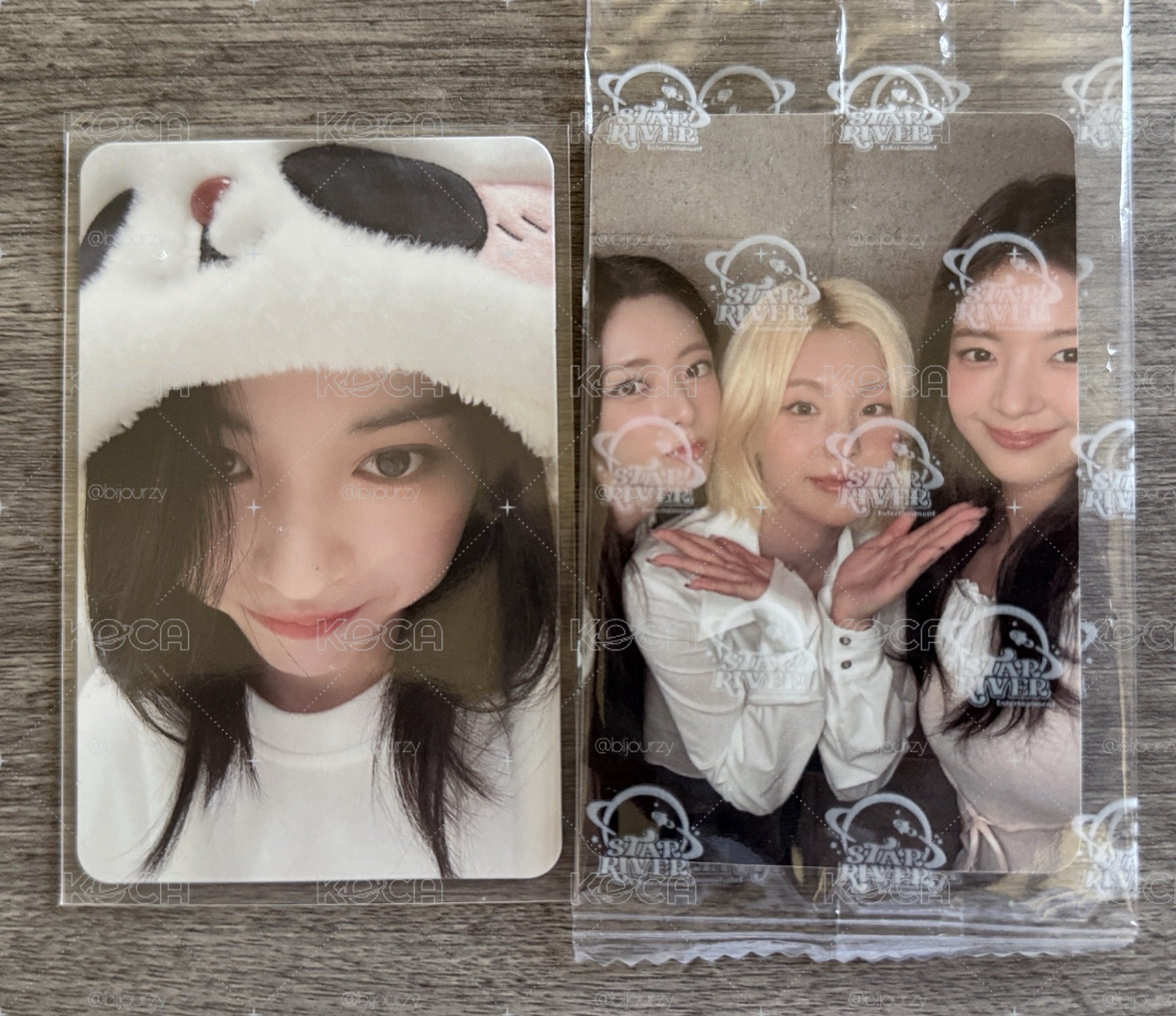 ITZY 熊貓留+星河預售三人卡
