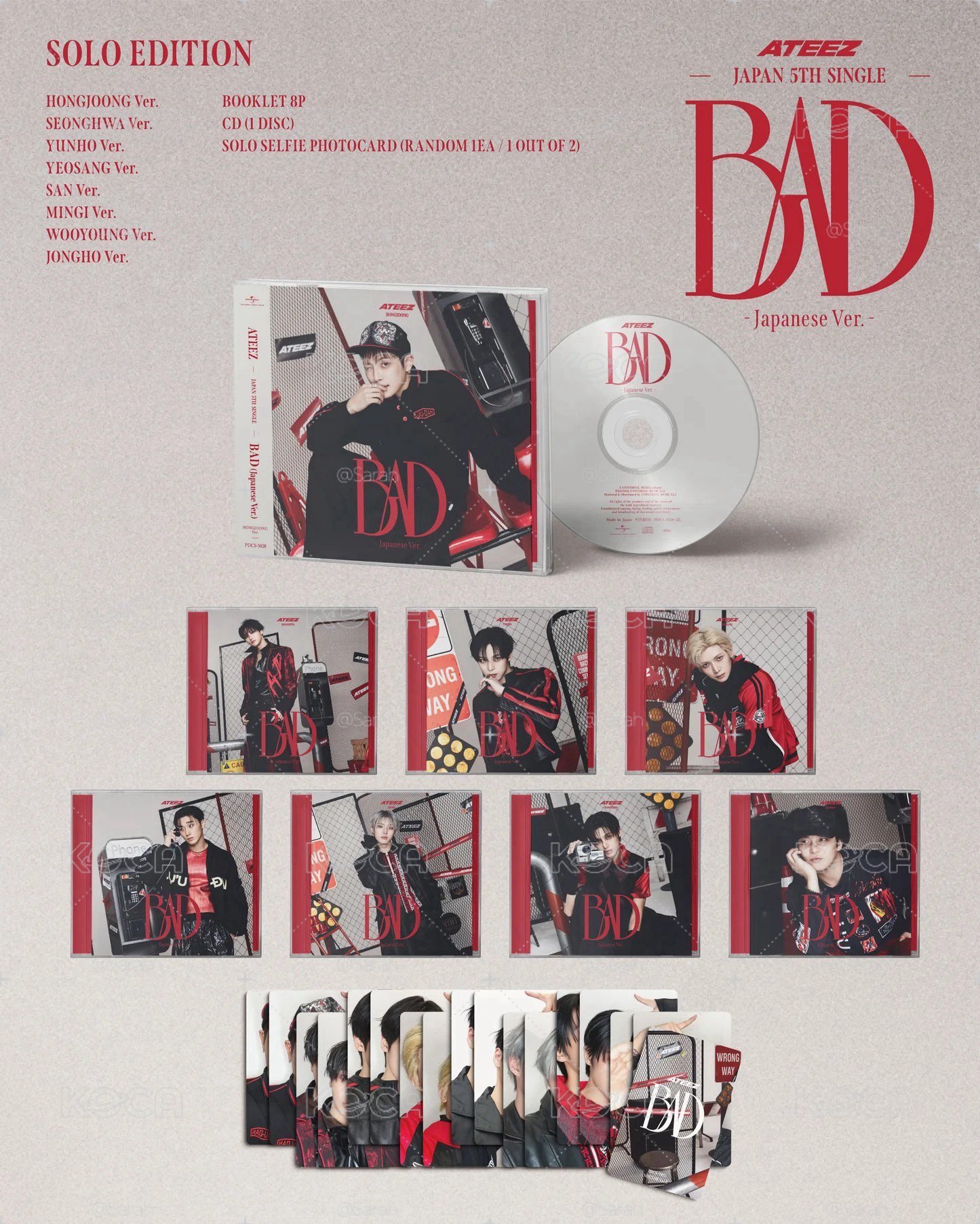 BAD JPver KPOP NARA 通路限定