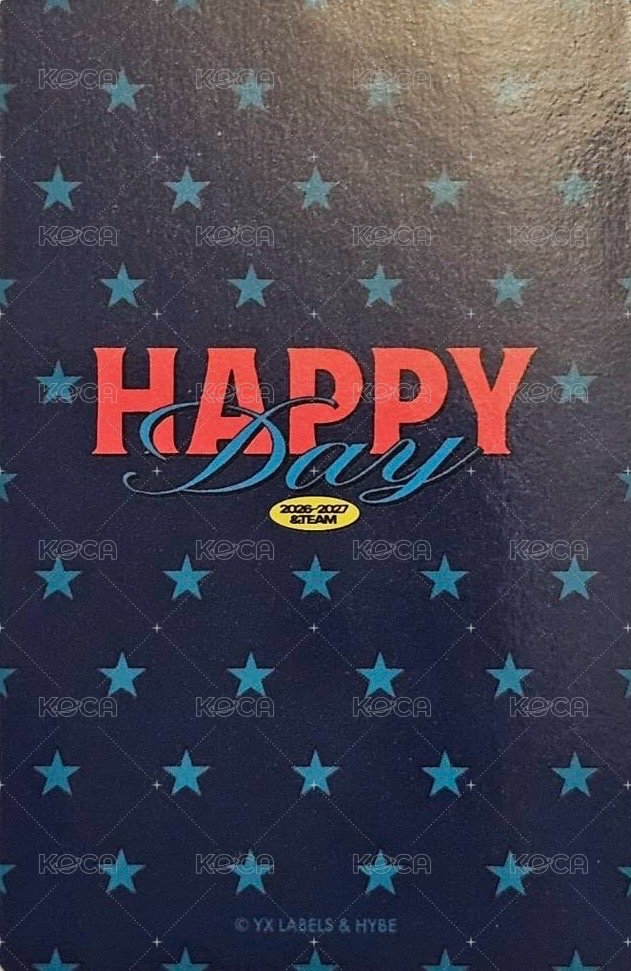 Happy Day 周邊卡 2026~2027 BIRTHDAY BOX_A 背面