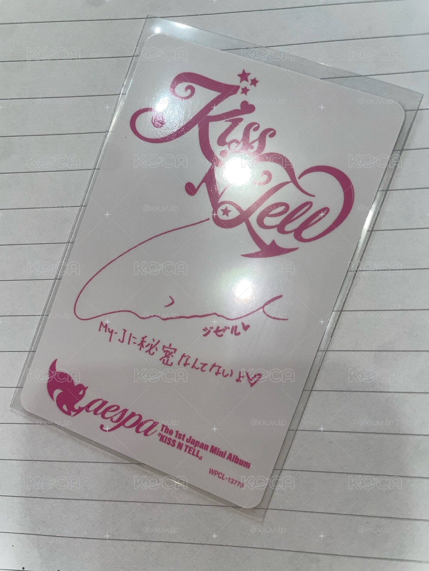 aespa kiss n tell日專卡吉giselle 