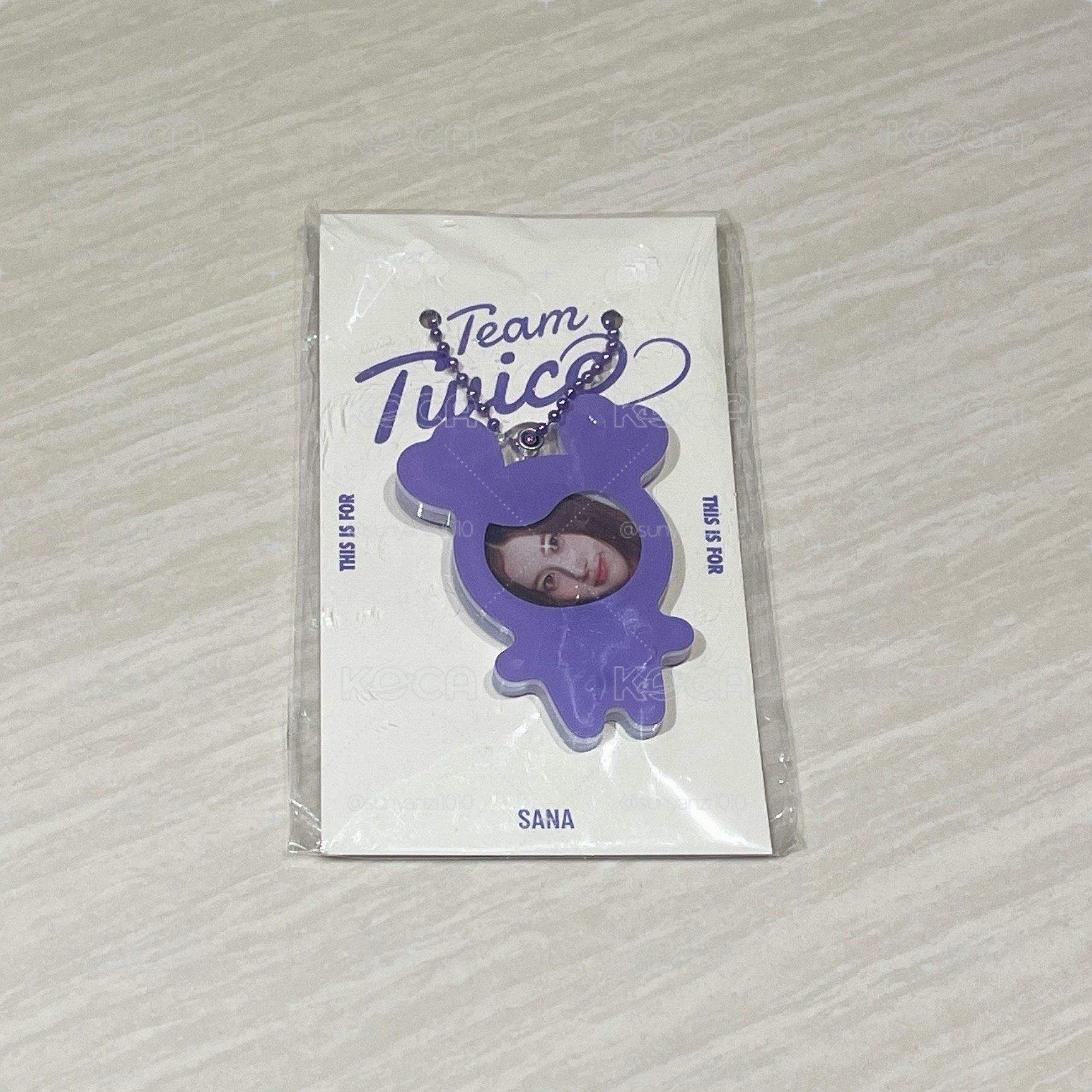 TWICE SANA 新國立場週 照片鑰匙圈