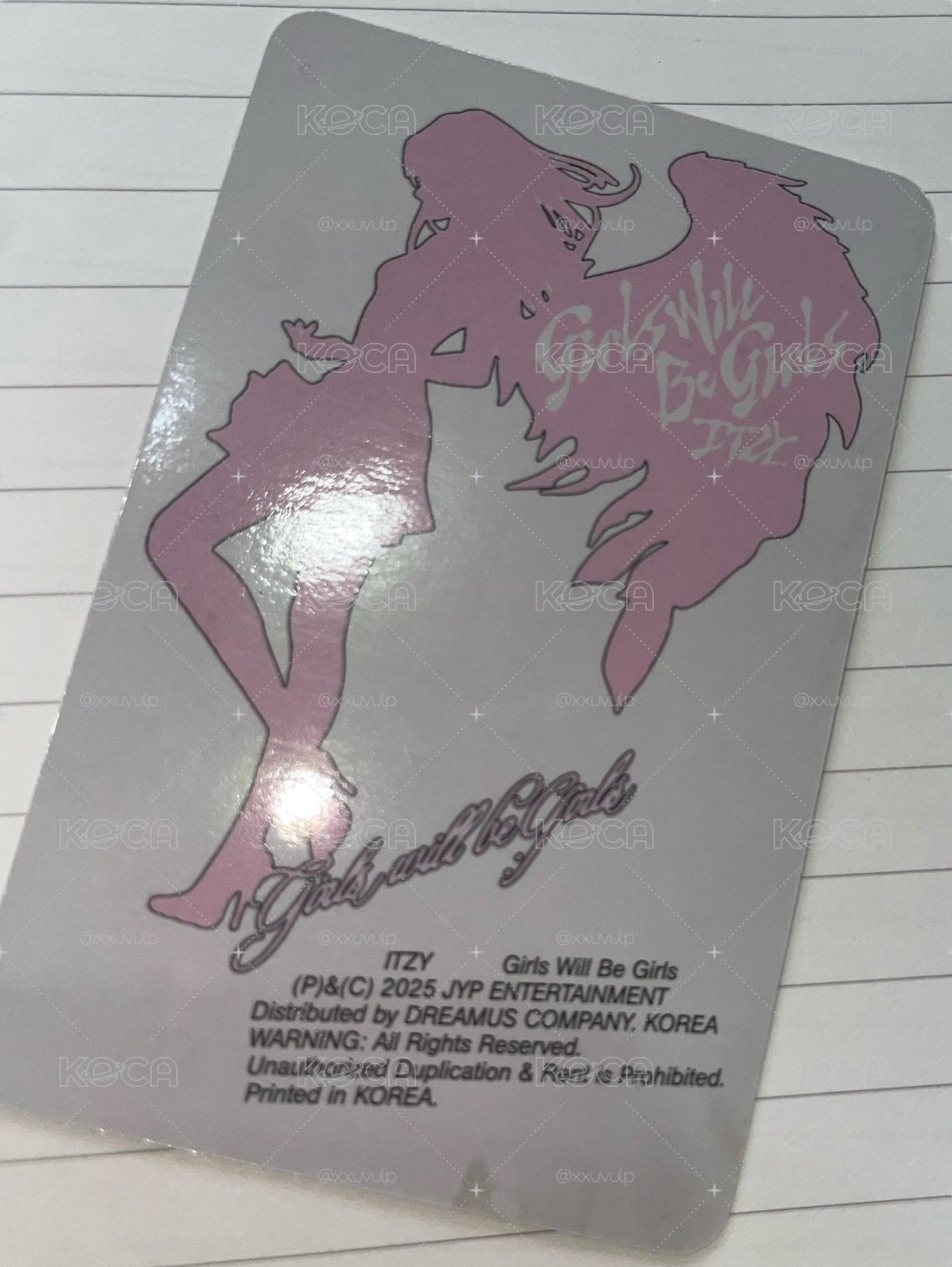 itzy gwbg專卡 領