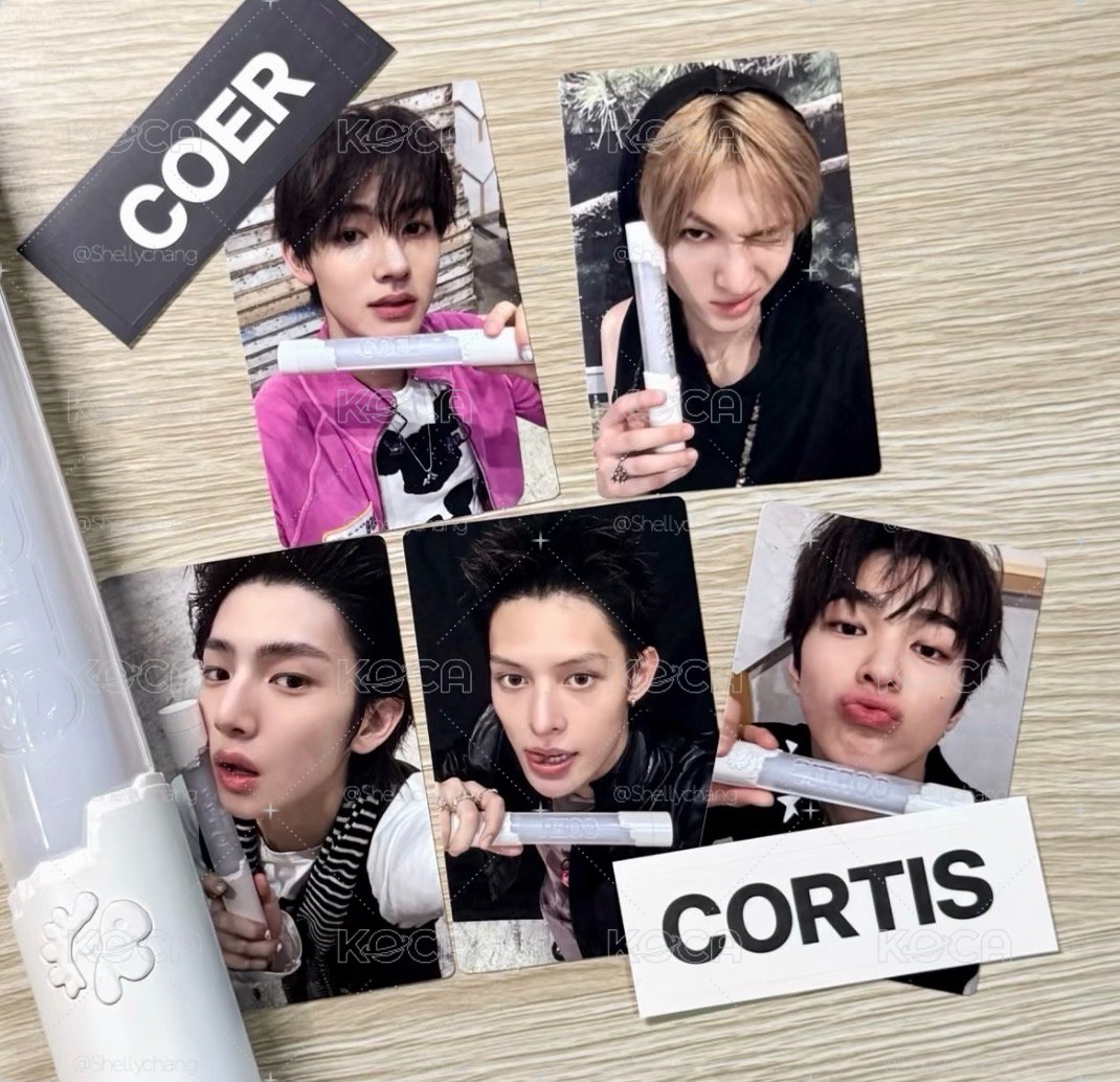 現貨🟢 CORTIS 手燈卡（5張➕2張貼紙）