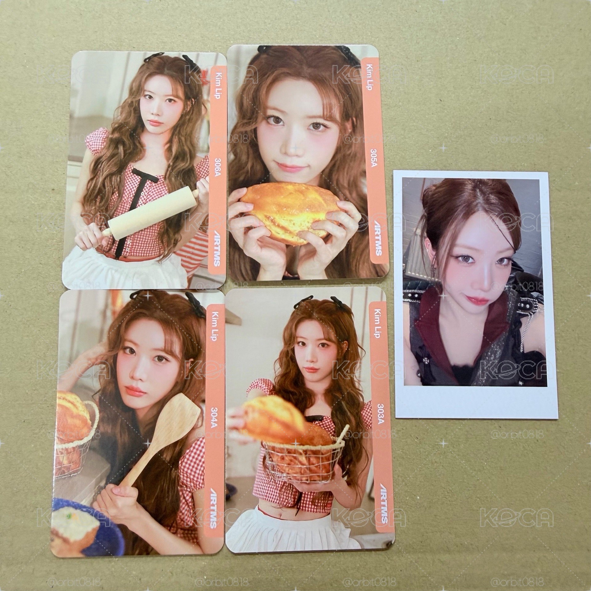 Kim Lip 麵包卡+特典卡