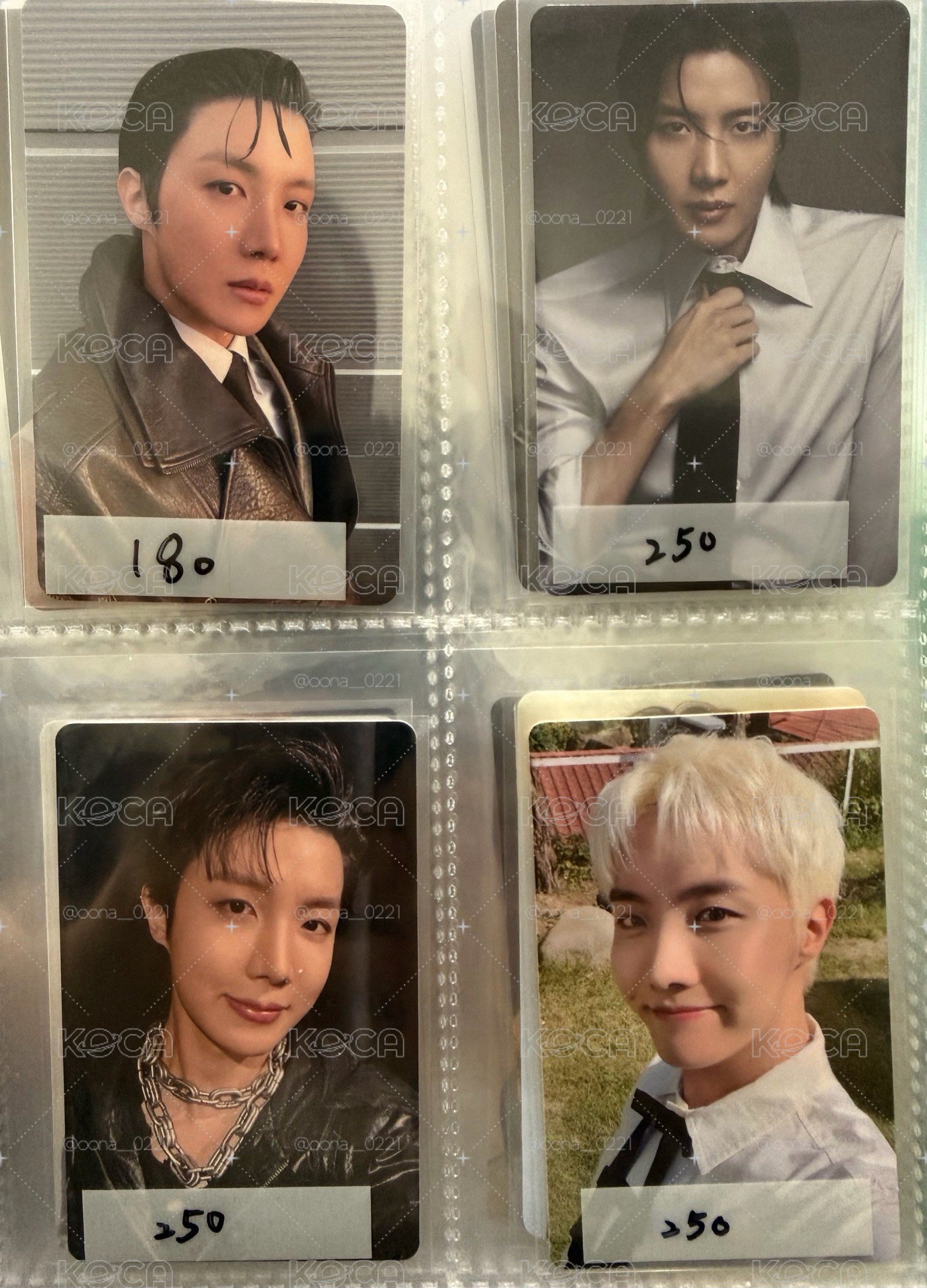 JHOPE 錫 回憶錄 特典 幸運卡