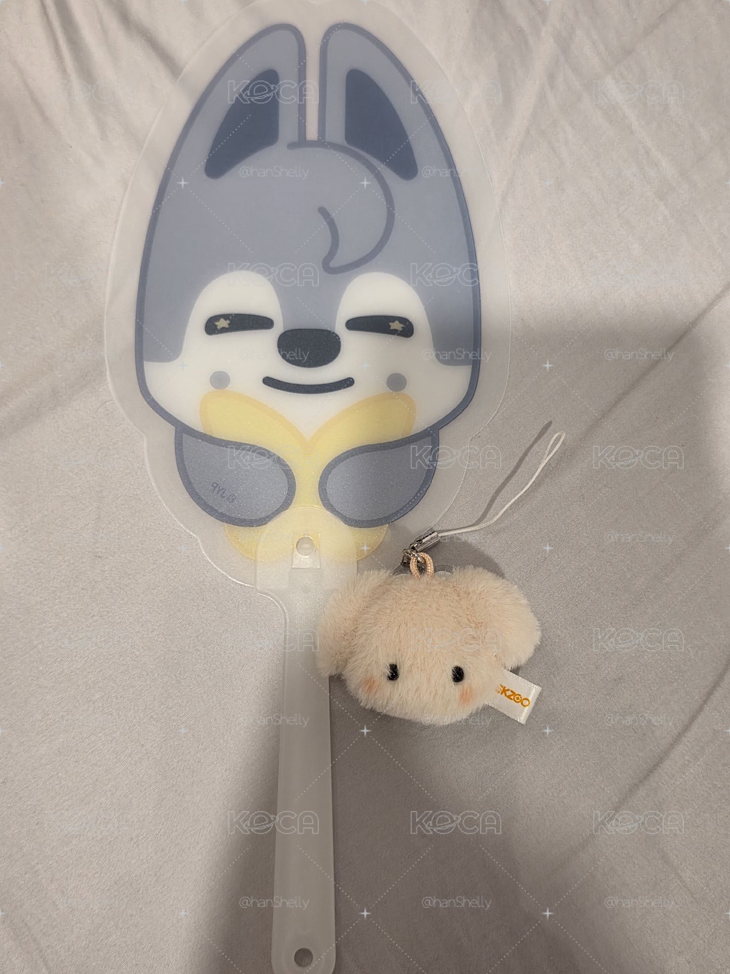 SKZ RUN IT 入場禮 扇子燦+吊飾玟