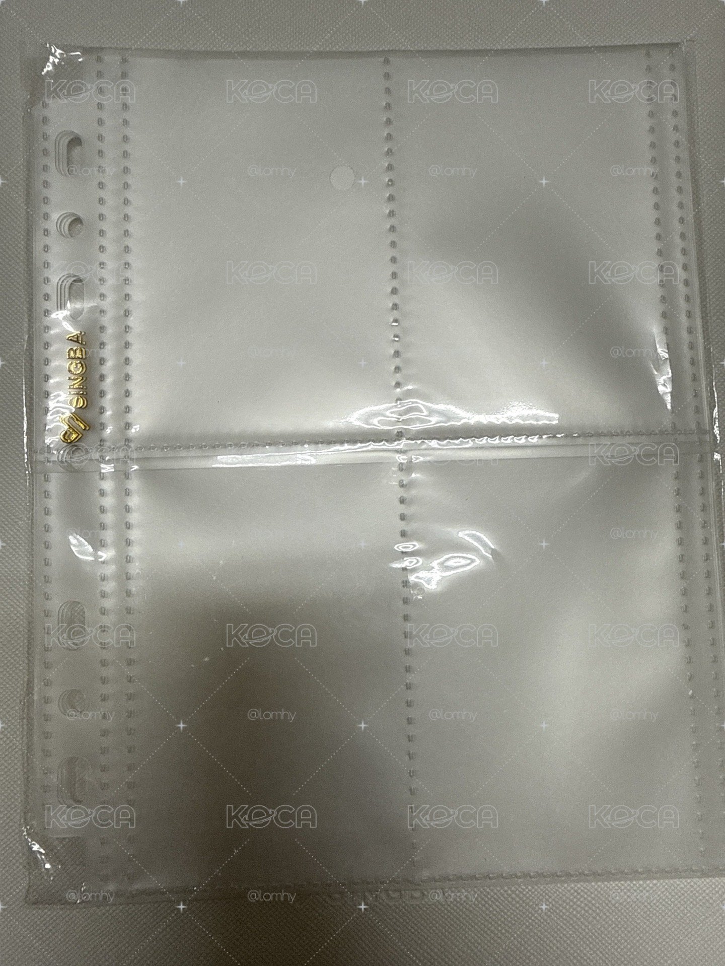 SINGBA卡冊內頁緊湊啞光