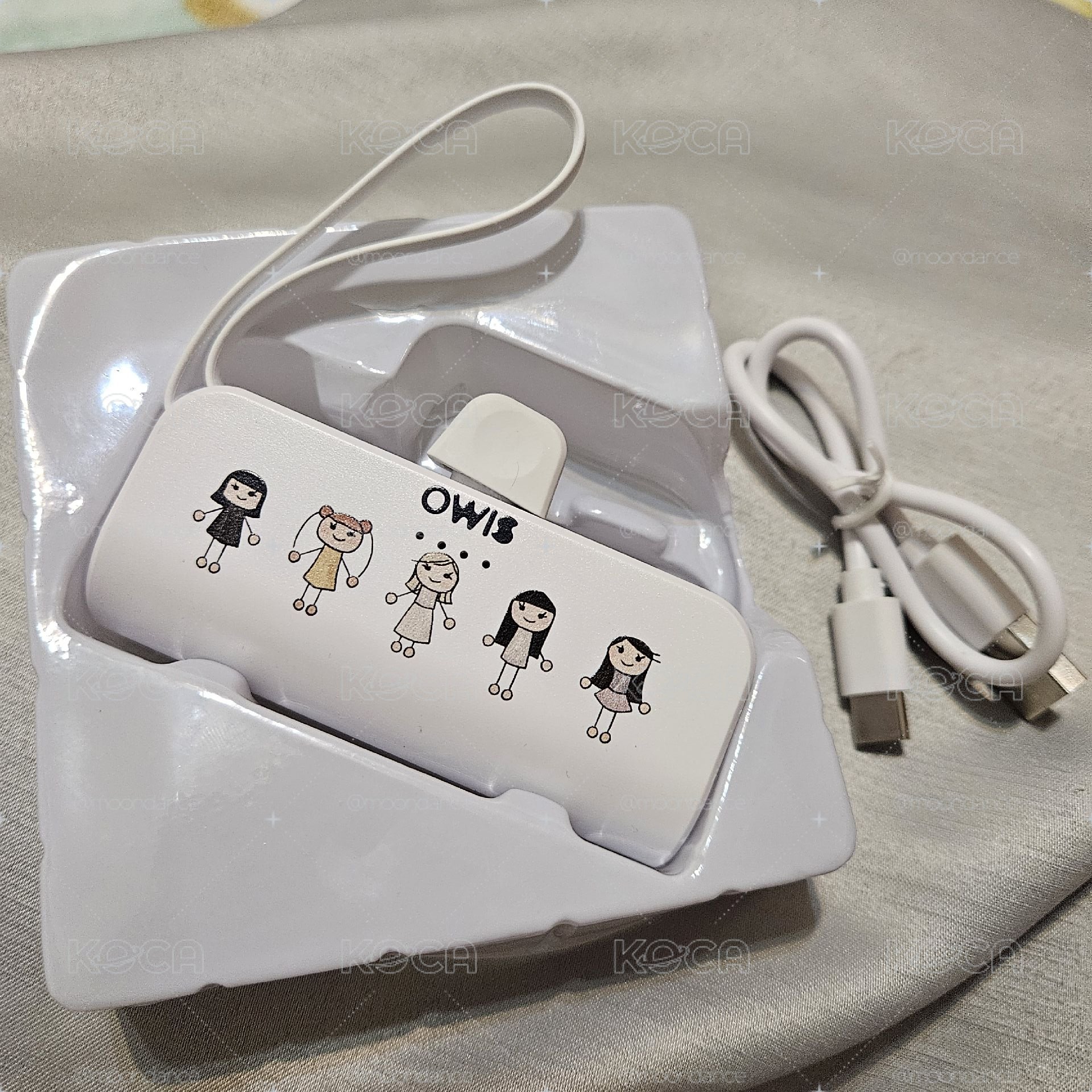 迷一 官方MD 行動電源，用過兩次，瑕疵如圖