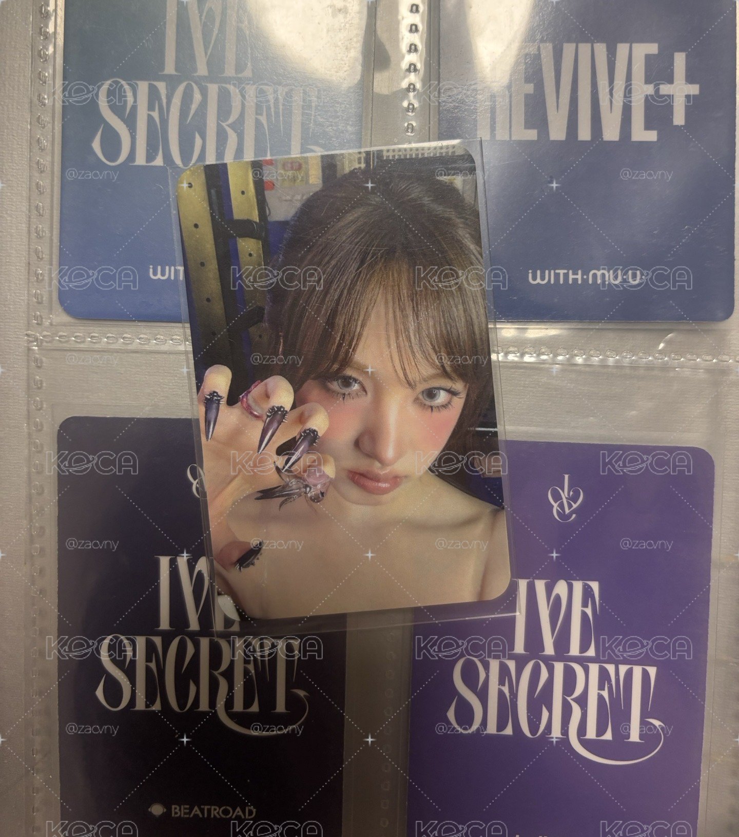 IVE SECRET sw 4.0 簽售卡 貓爪栗