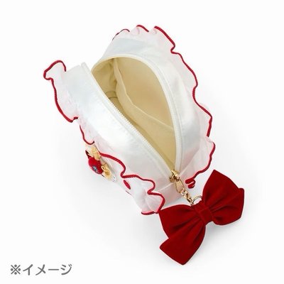 【三麗鷗】2024白草莓期間限定✨草莓蛋糕系列🍰酷洛米 荷葉邊拉鍊化妝包