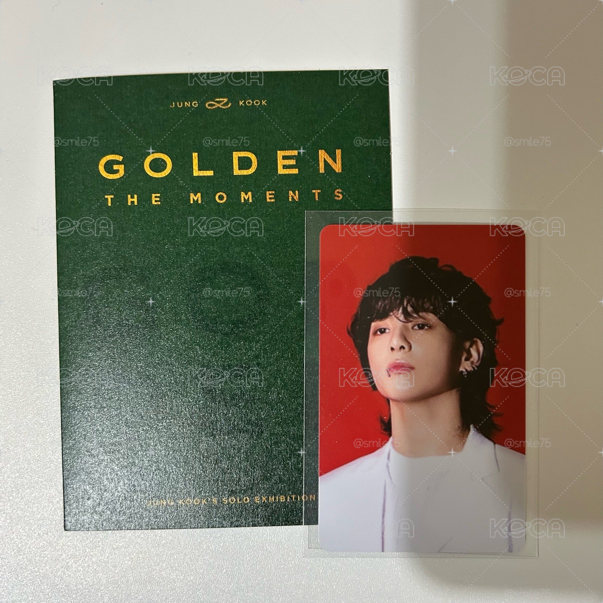 BTS 防彈少年團 田柾國 JK jungkook Golden 展覽 特典 入場卡