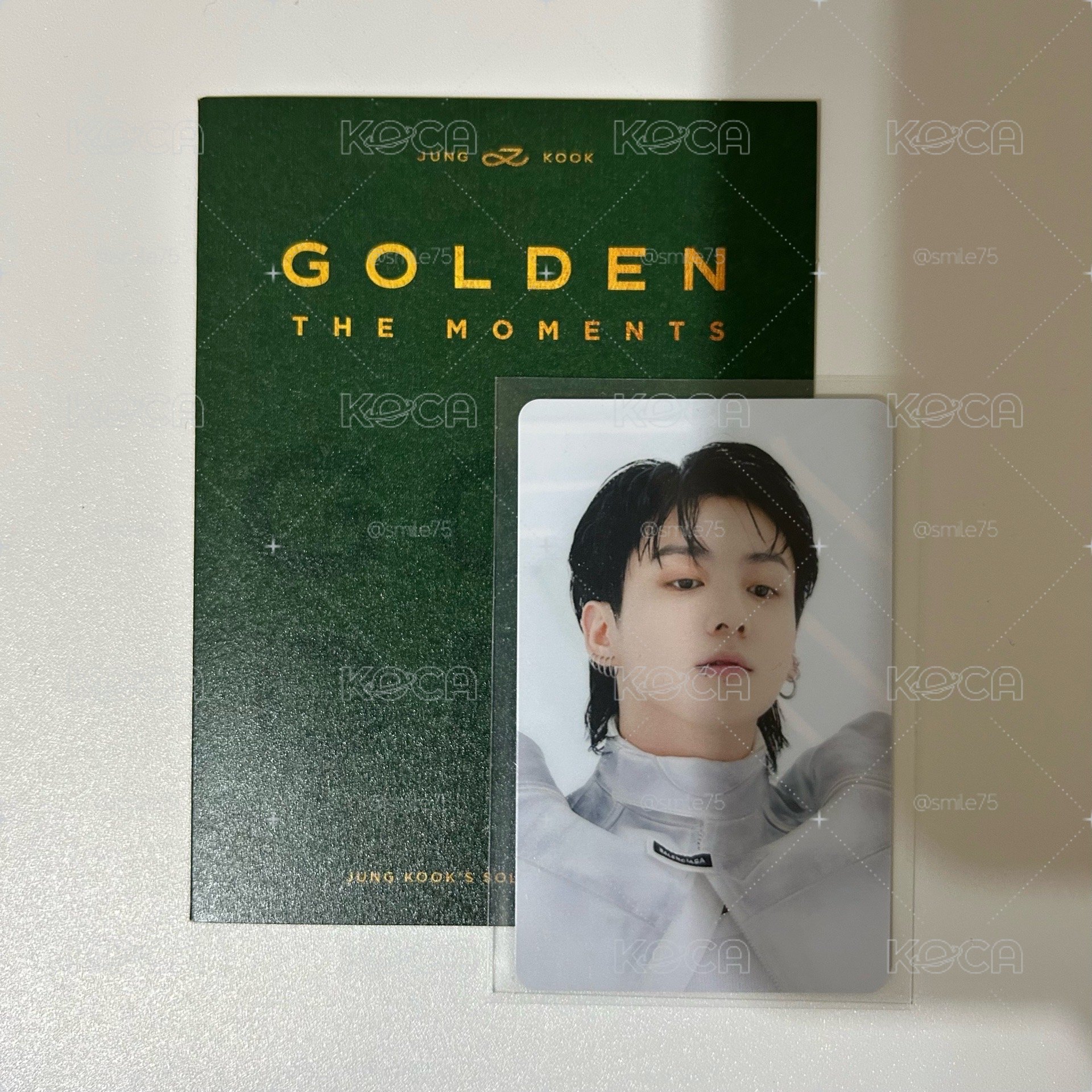 BTS 防彈少年團 田柾國 JK jungkook Golden 展覽 特典 入場卡
