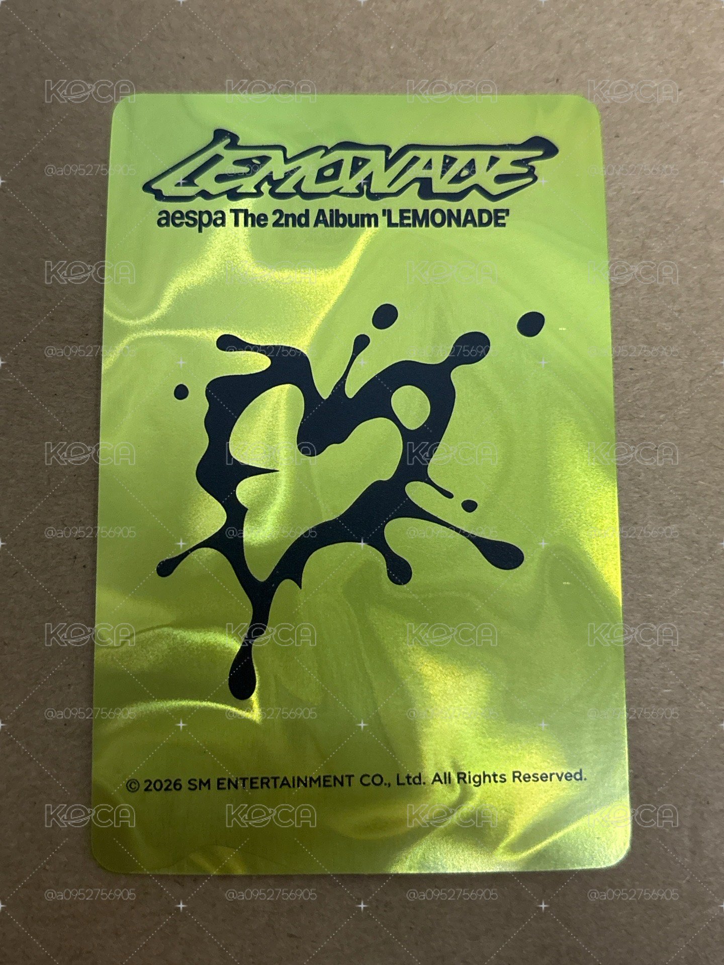 （瑕）LEMONADE 中國快閃 滿額卡 199扭蛋抽獎卡