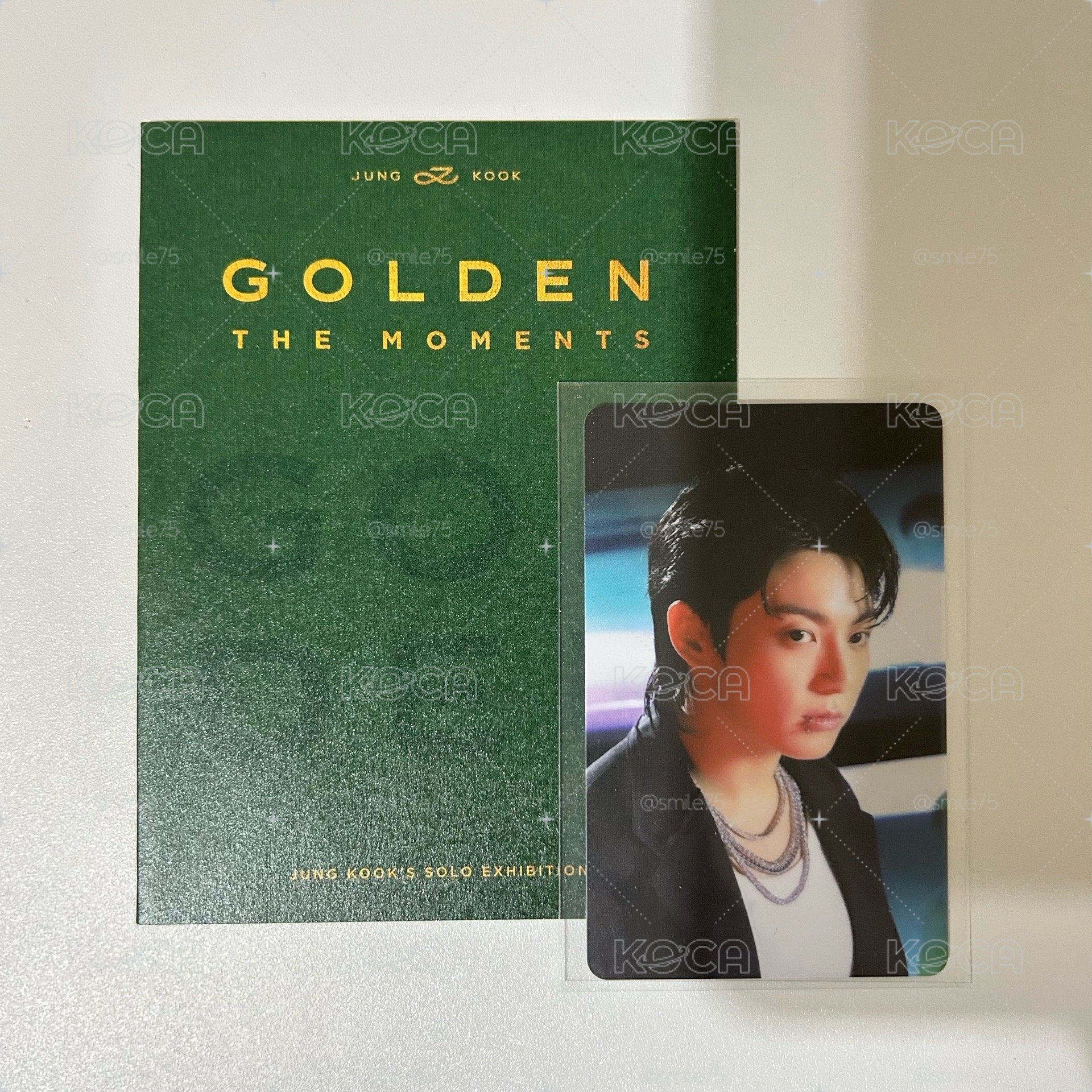 BTS 防彈少年團 田柾國 JK jungkook Golden 展覽 特典 入場卡