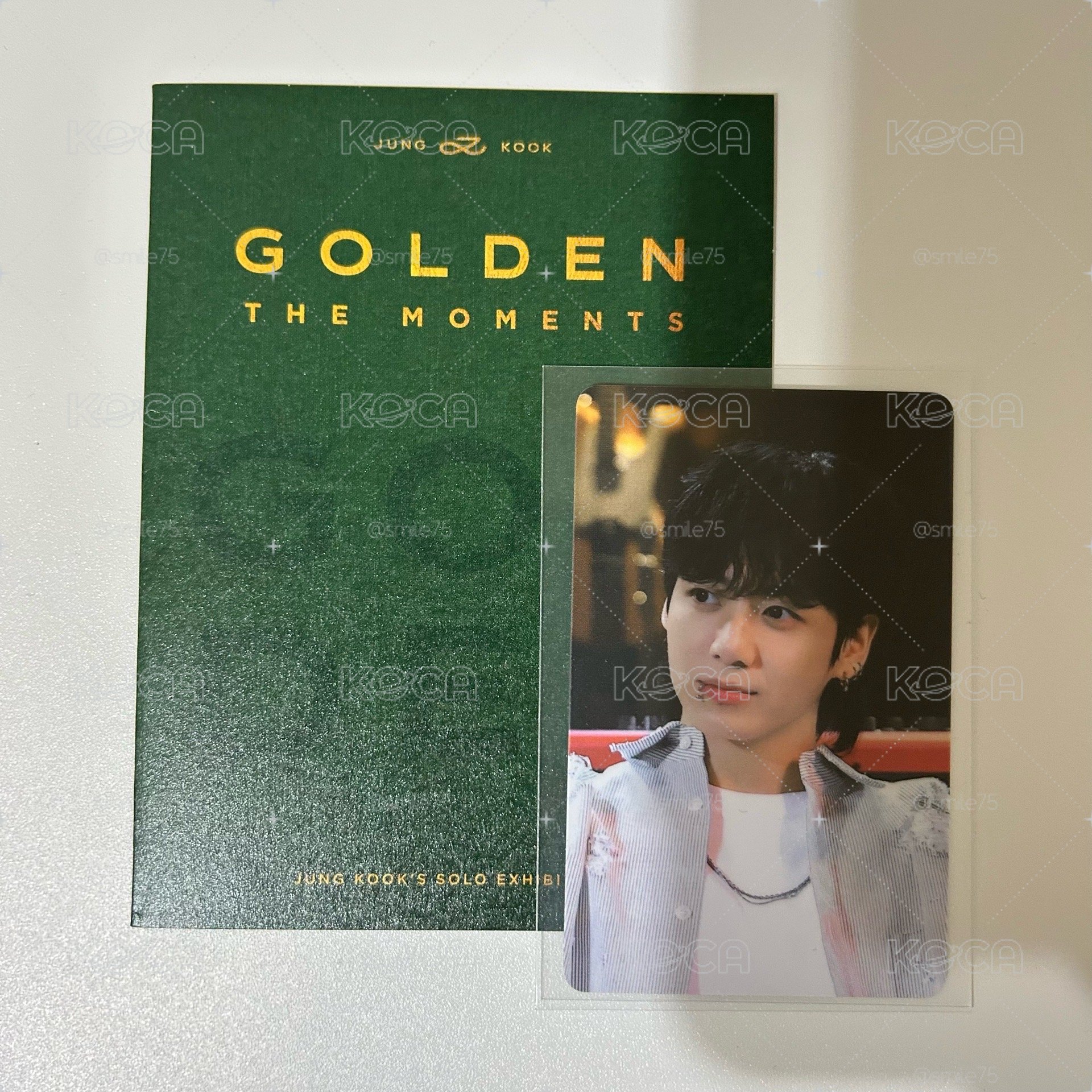 BTS 防彈少年團 田柾國 JK jungkook Golden 展覽 特典 入場卡