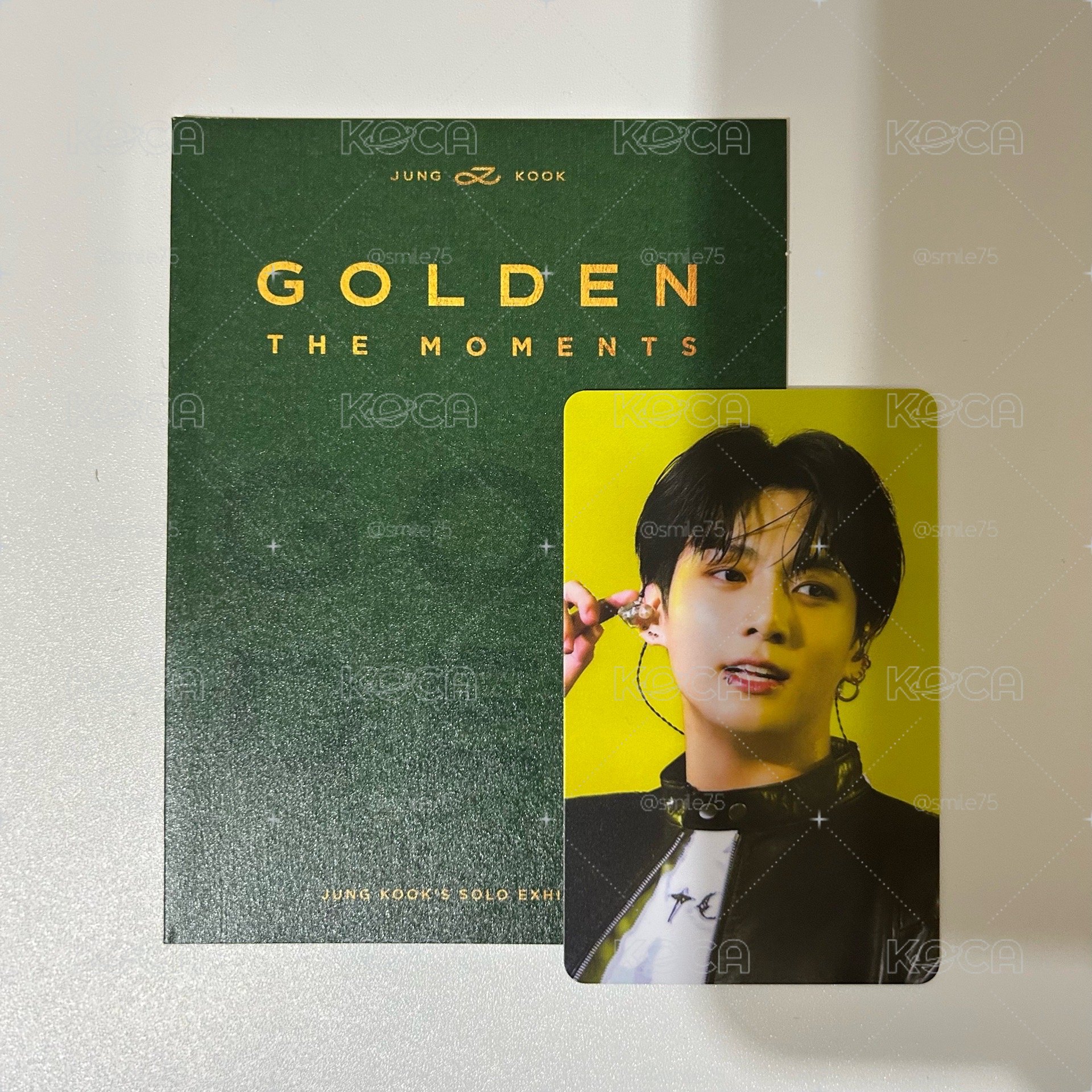 BTS 防彈少年團 田柾國 JK jungkook Golden 展覽 特典 入場卡