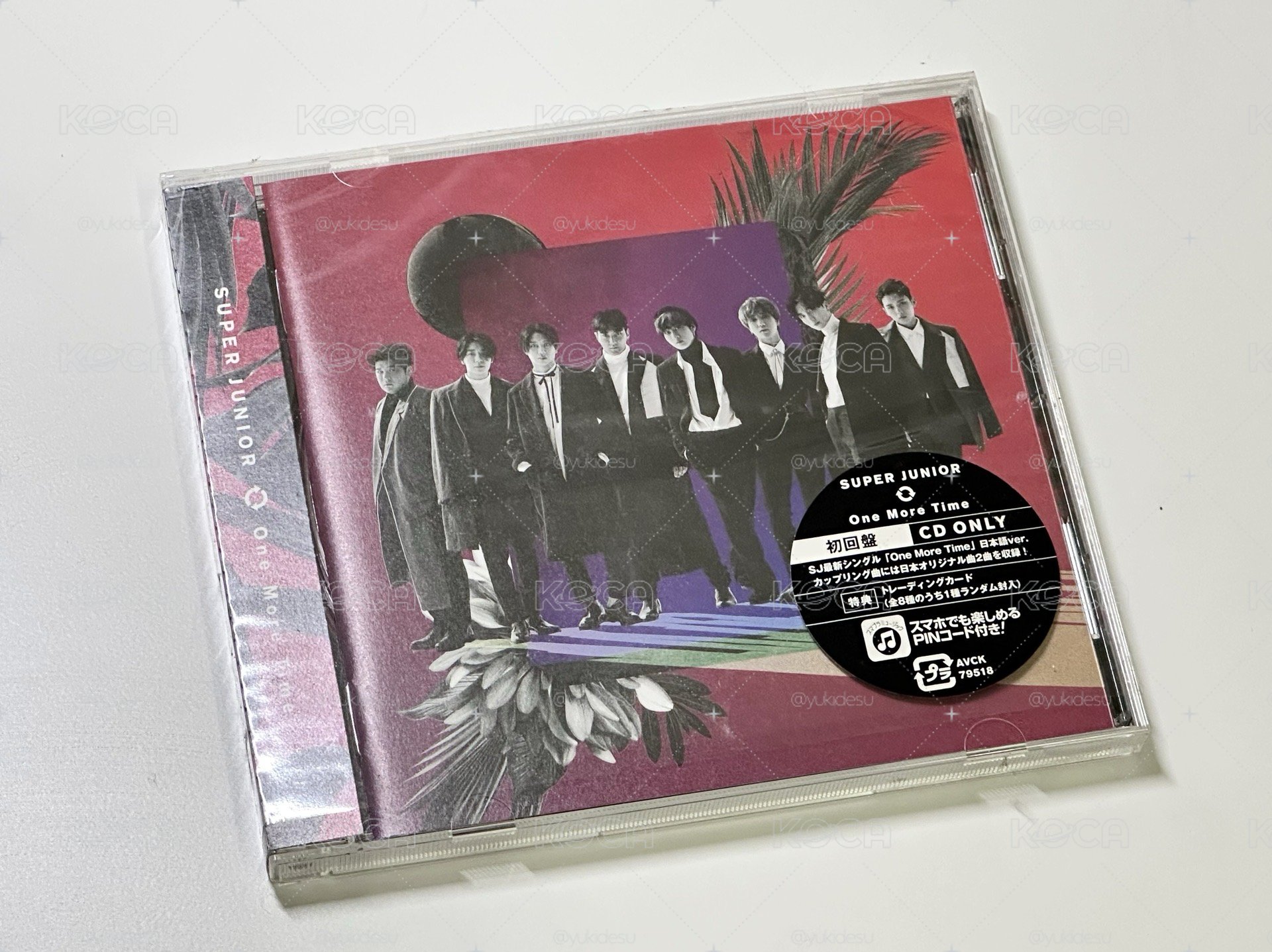 Super Junior 日專one more time初回盤/童卡/澈海杯墊