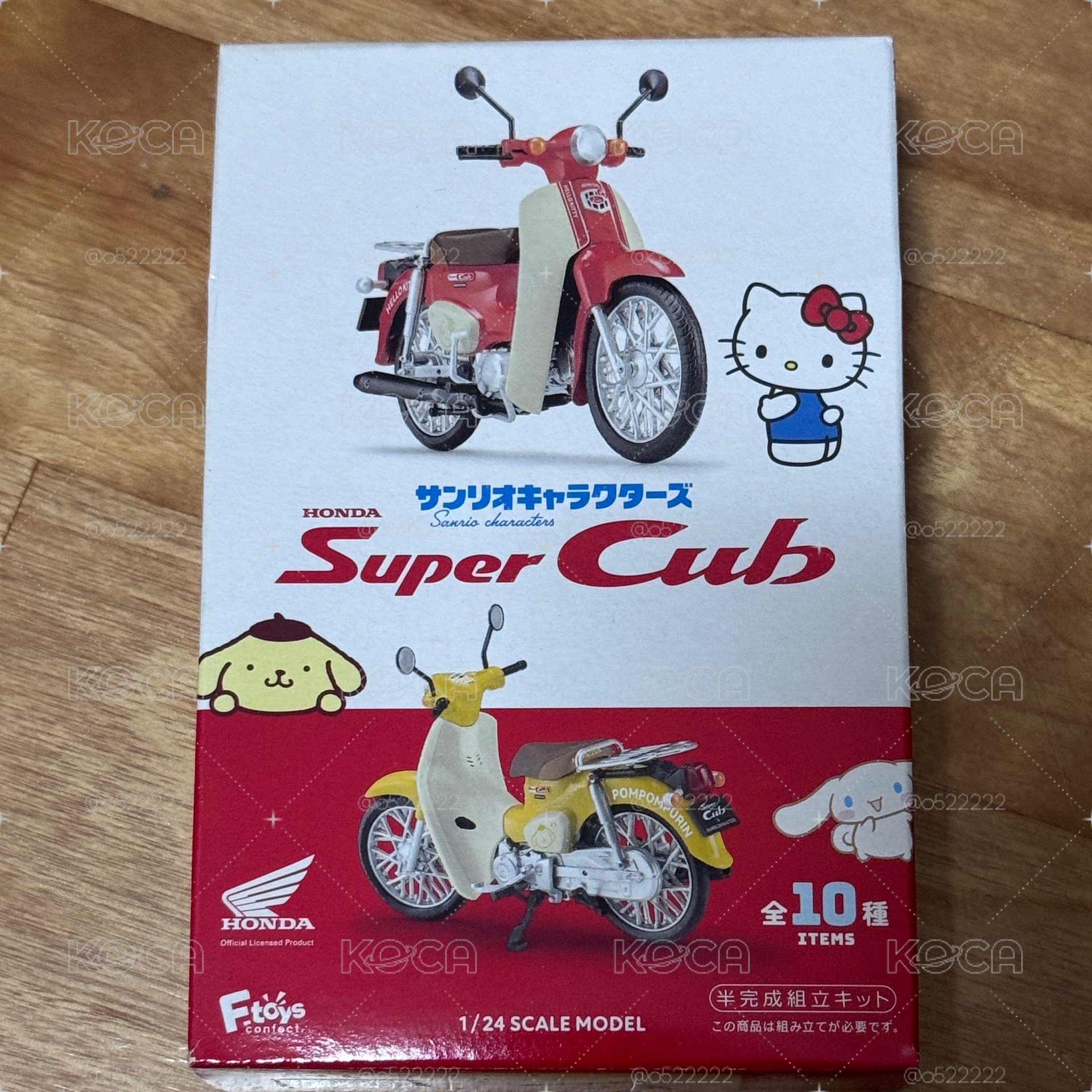 Honda × Sanrio 三麗鷗 Super Cub 摩托車模型盒玩-酷企鵝