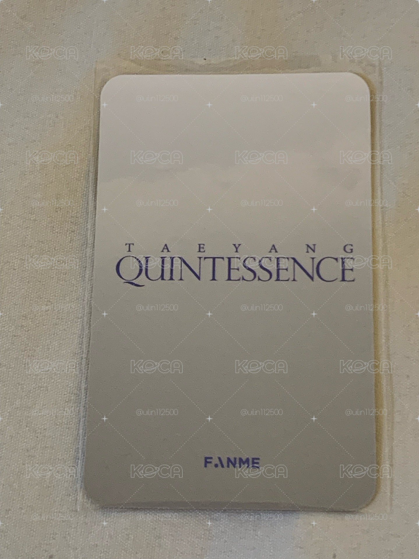 Taeyang太陽 - Quintessence 台北線下簽售卡