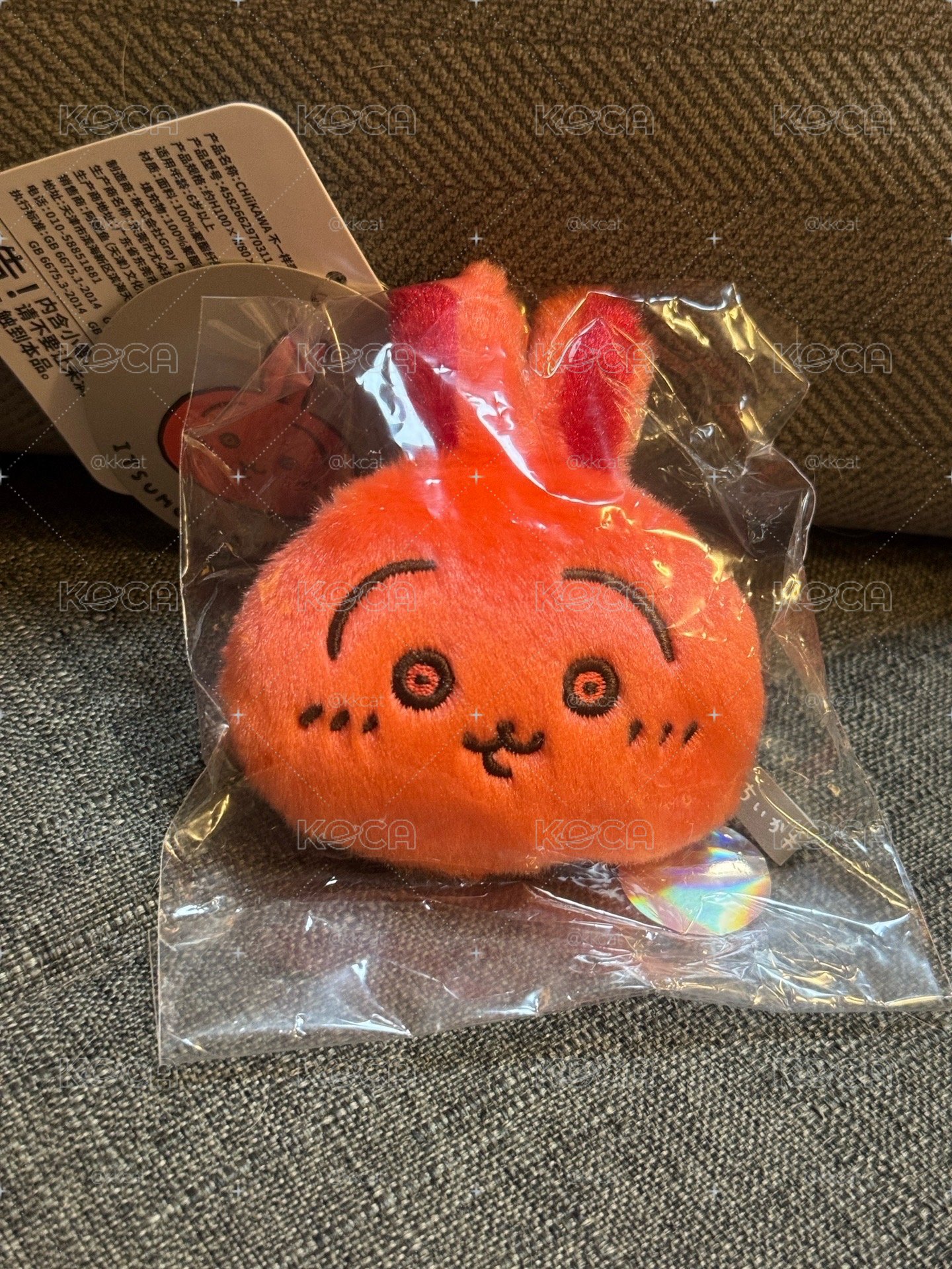 現貨.紅溫兔頭吊飾