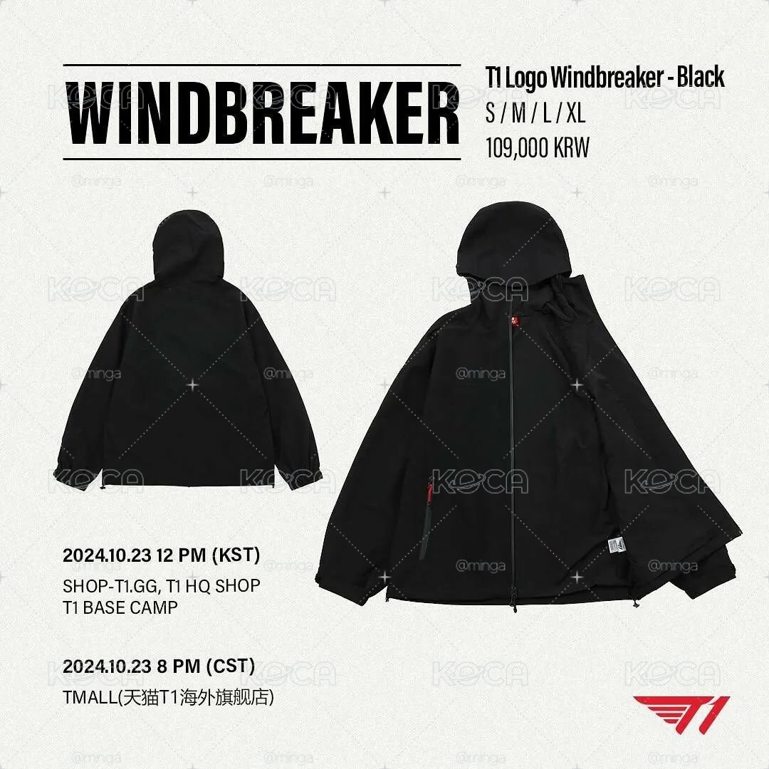 T1 Logo Windbreaker 衝鋒外套