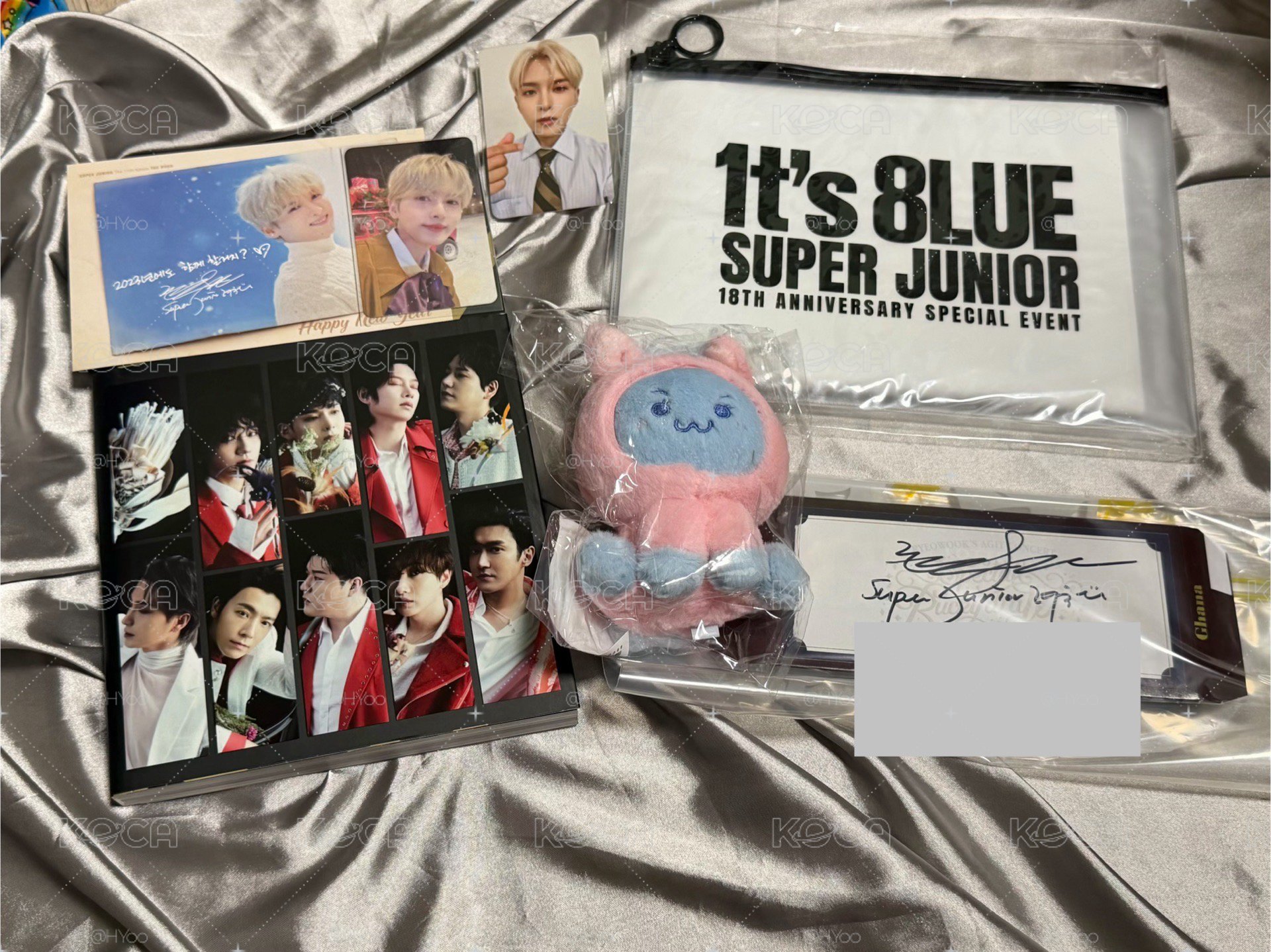 SUPER JUNIOR 厲旭 親簽 小卡 手幅 