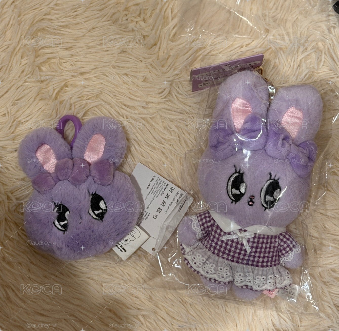 購於日本🇯🇵LAVENDER ESTHER BUNNY大頭吊飾與娃娃