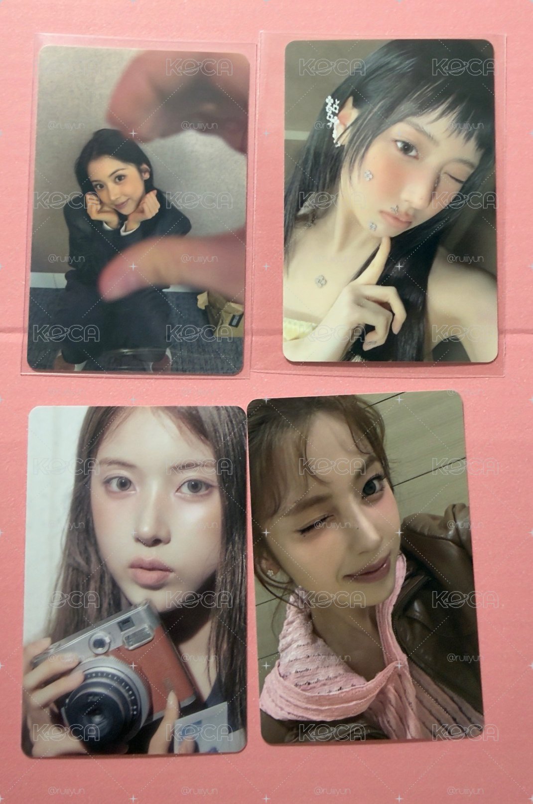 jiwoo專輯卡 x4