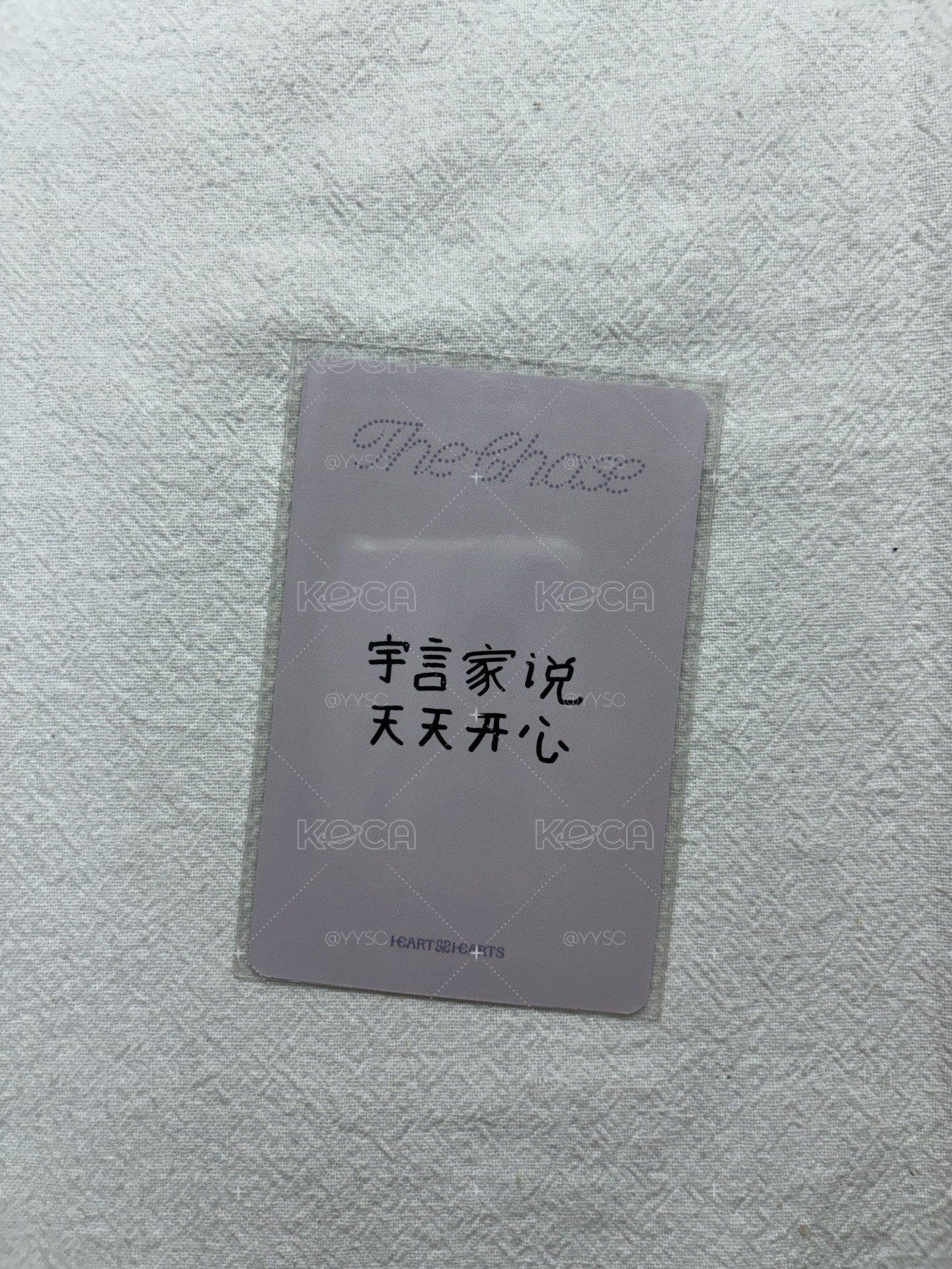 Jiwoo 中文卡背 單一 yzy 1.0 特典卡 