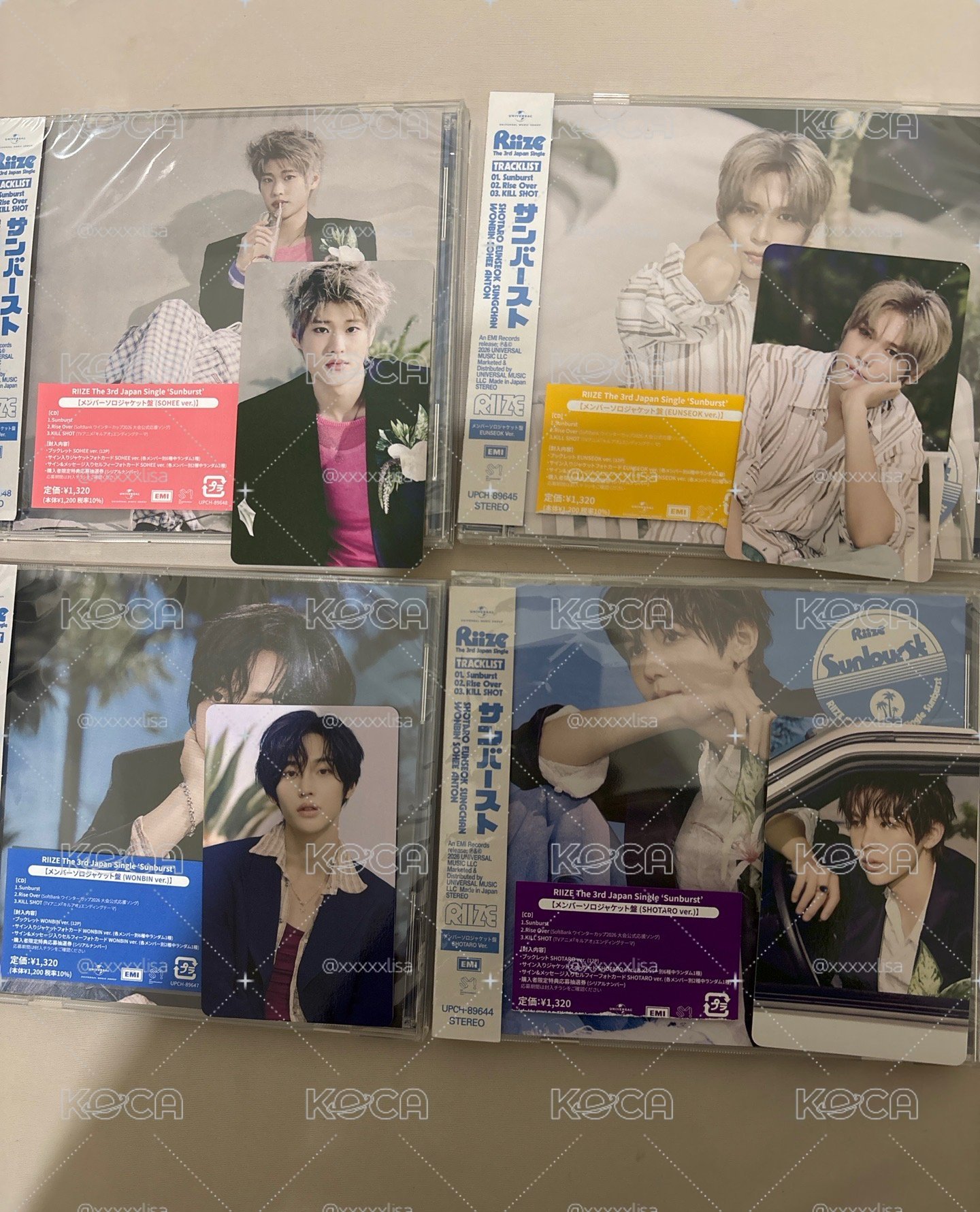 sunburst 單封 + 環球特典