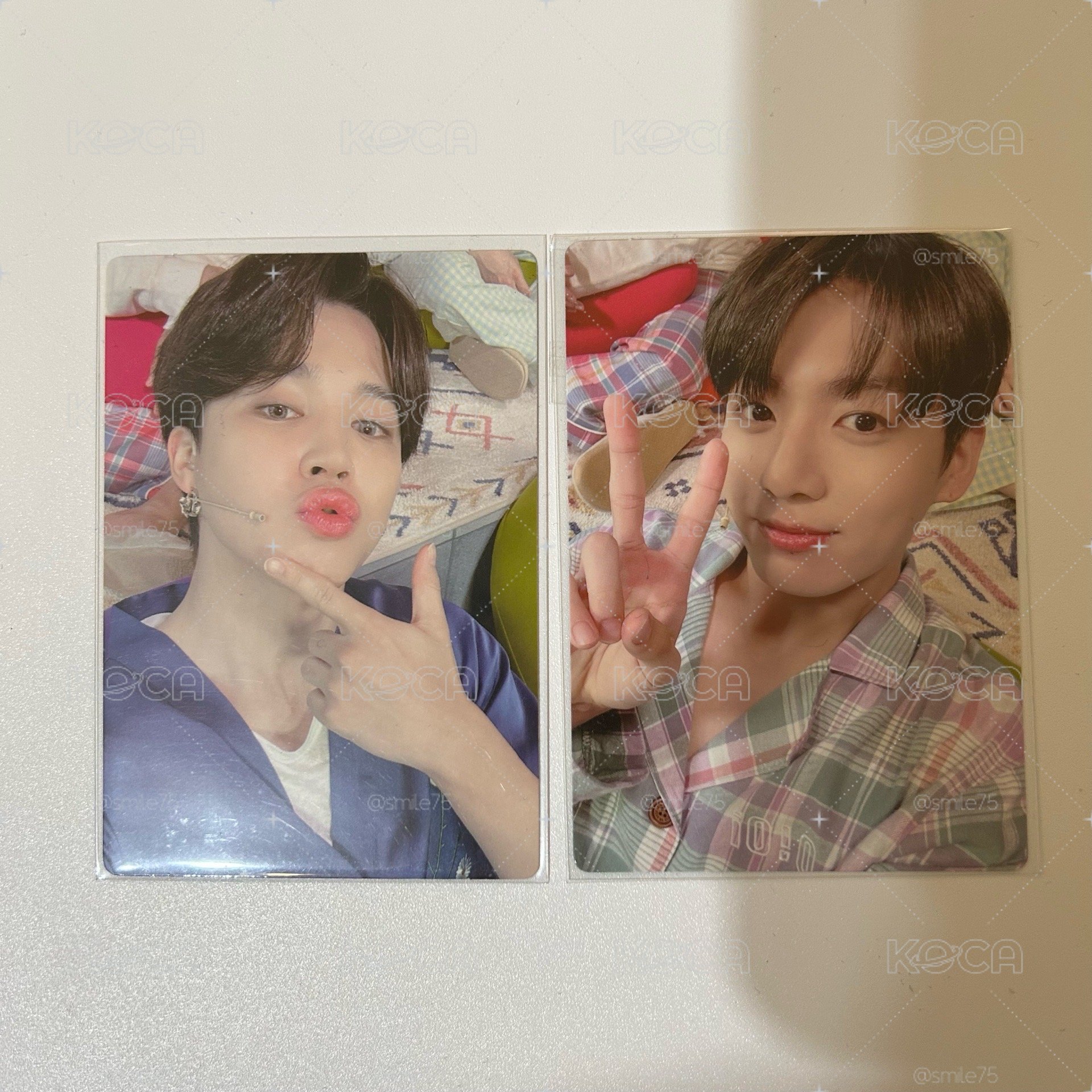 BTS 防彈少年團 會員禮 merch box #6 睡衣小卡 田柾國 朴智旻 JK JIMIN 四寸卡