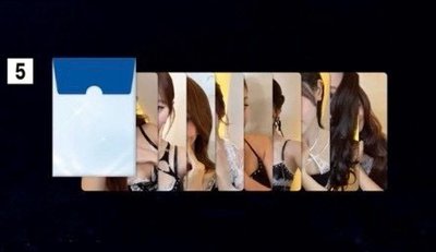 TWICE韓安黑膠小卡