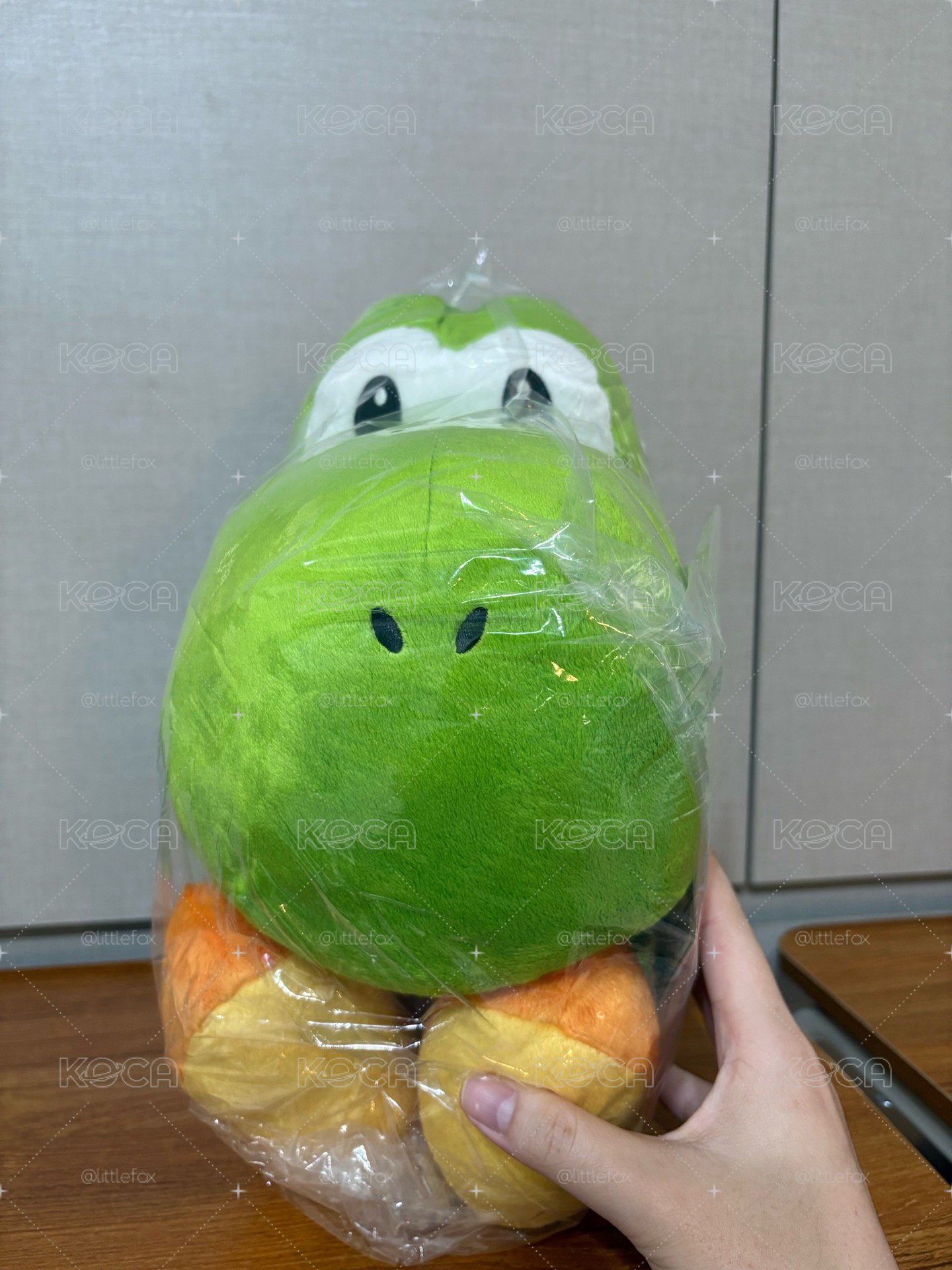 【小狐狸】耀西 綠色 坐姿 大娃 TAITO景品