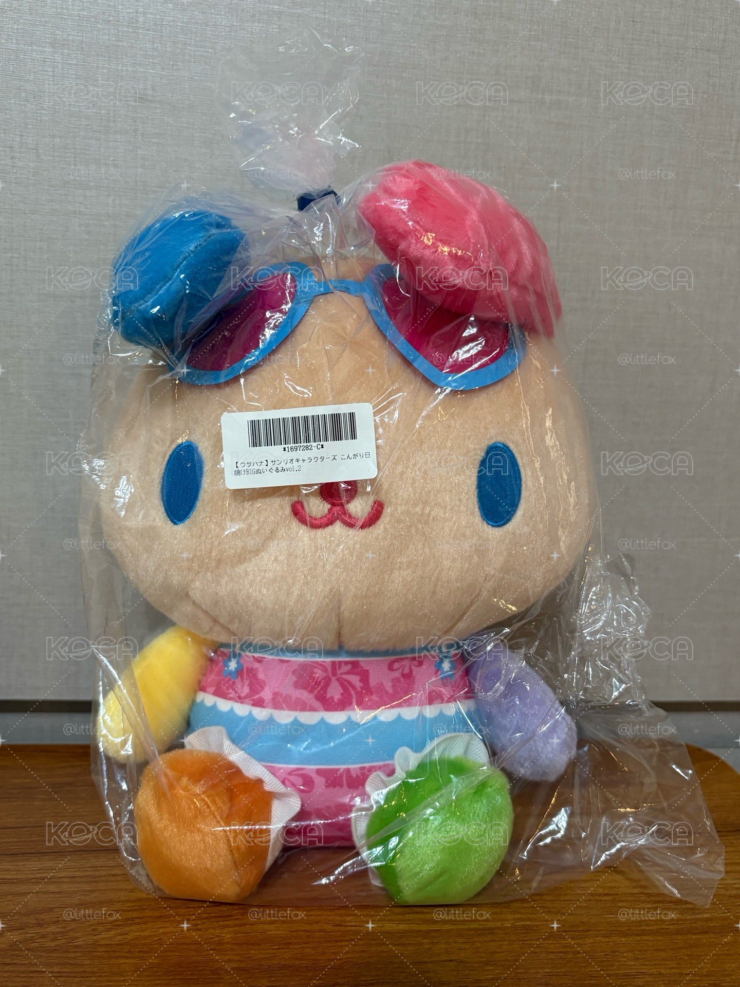 【小狐狸】三麗鷗 花小兔 曬黑系列 太陽眼鏡 娃娃 Furyu景品