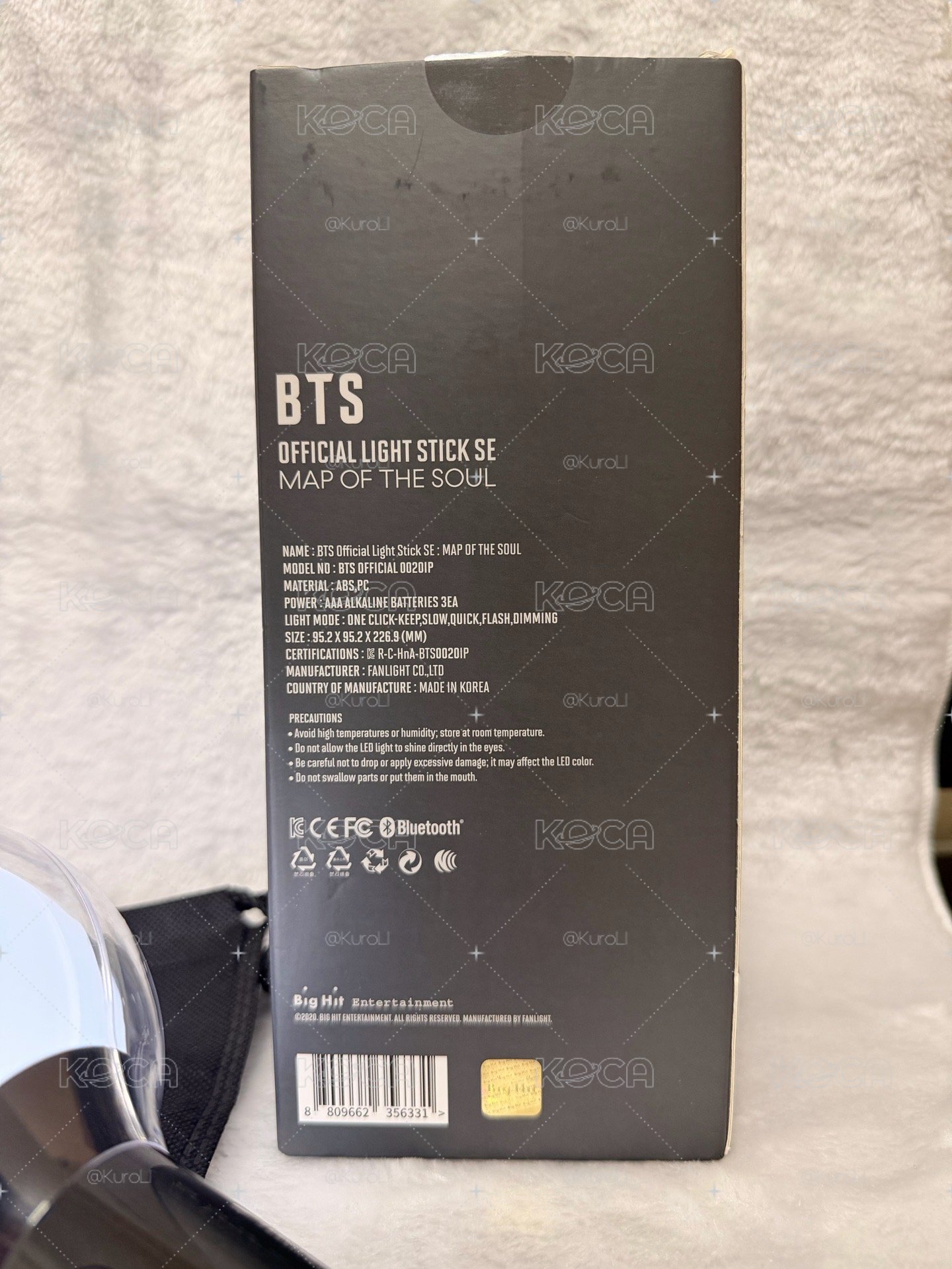 💜 【官方正版｜11月高雄預備】BTS SE 特別版手燈（附外盒/防塵袋/送三隻超萌BT21公仔）競標 💜