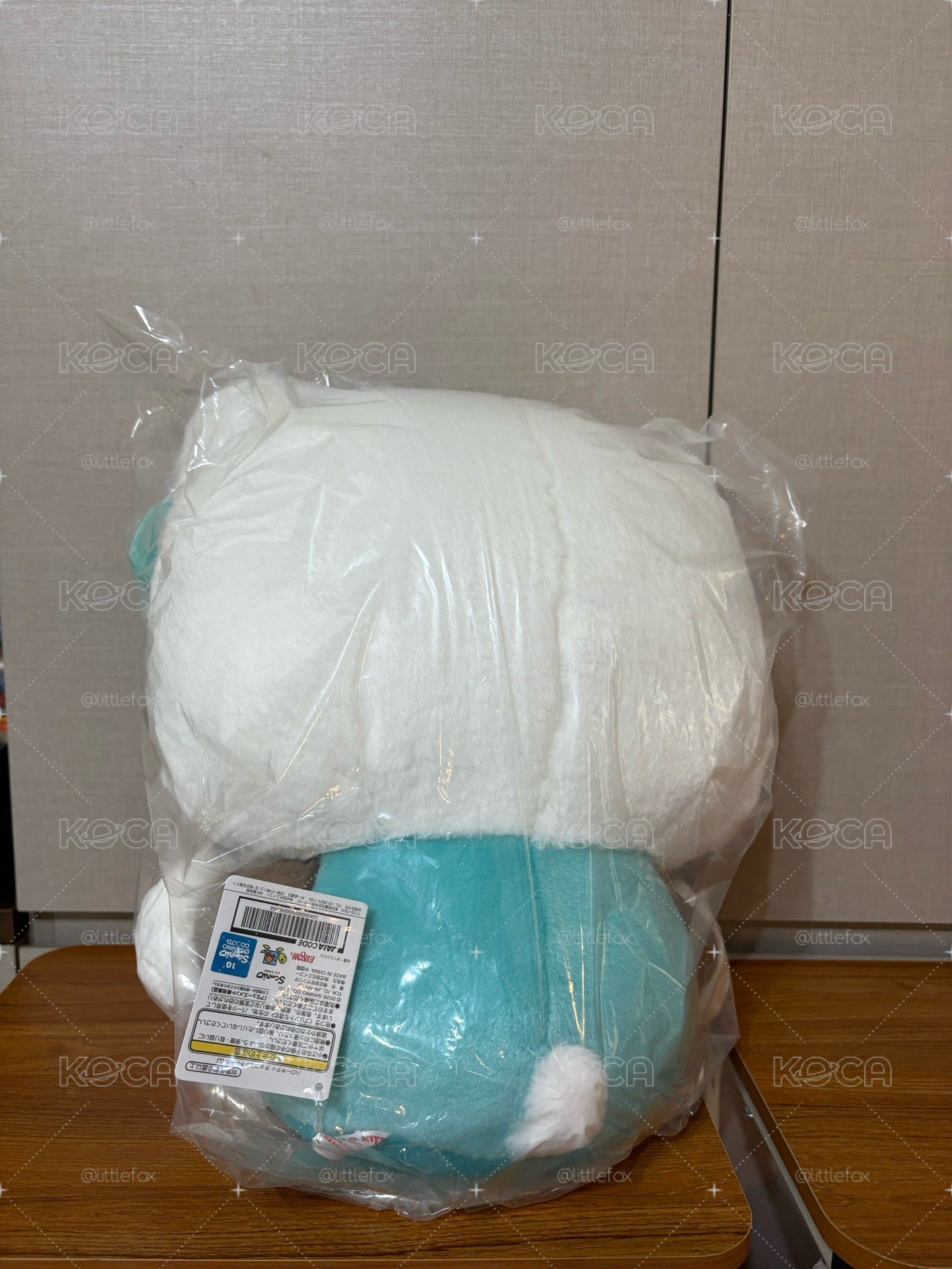 【小狐狸】三麗鷗 凱蒂貓 Kitty 薄荷巧克力色 巨無霸 娃娃 EIKOH景品