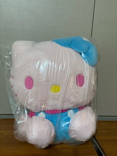 【小狐狸】三麗鷗 凱蒂貓 Kitty 經典藍粉色 巨無霸 抱抱 娃娃 EIKOH 景品