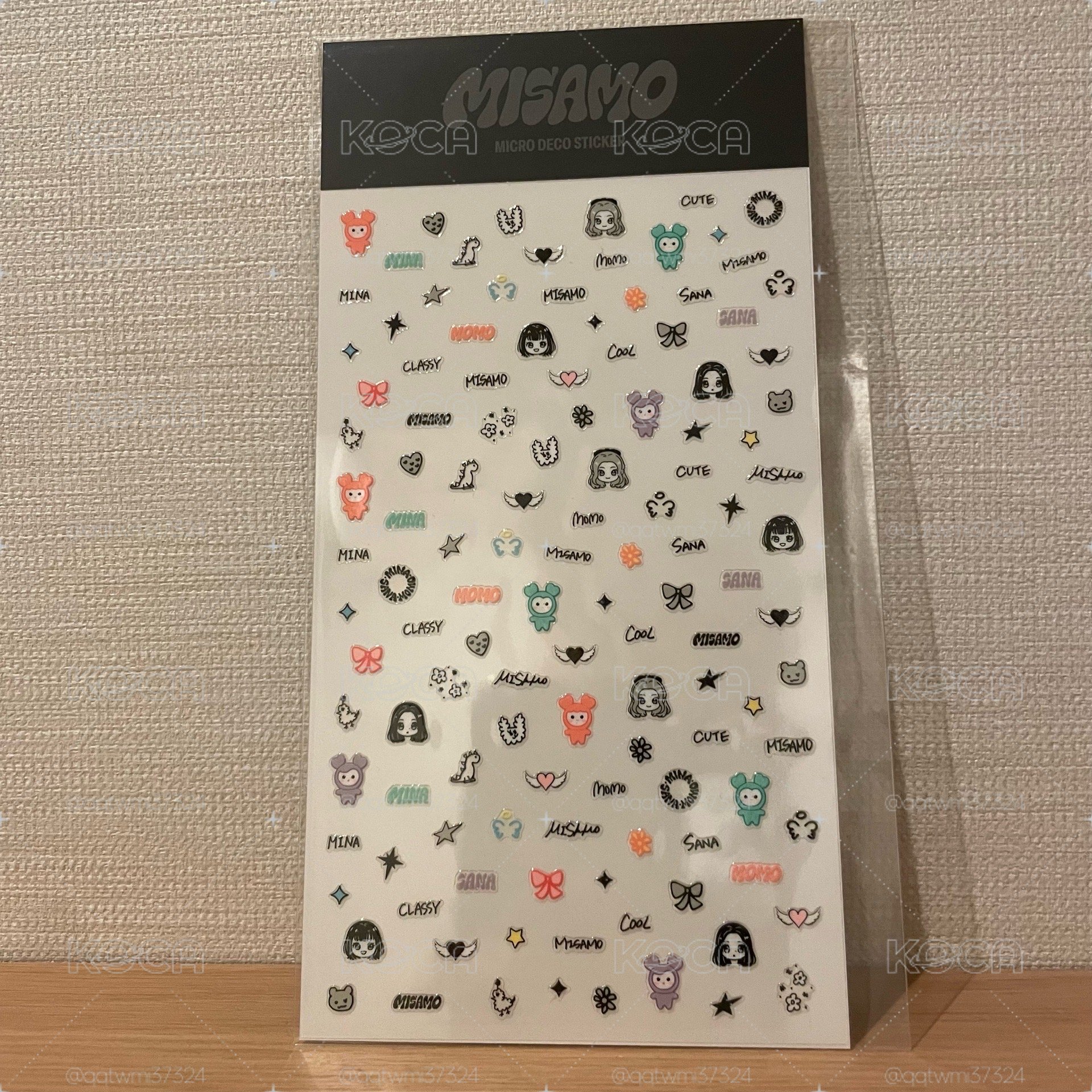 預購 9/20出貨 三週年快閃店 MISAMO迷你貼紙 （無滿額卡）
