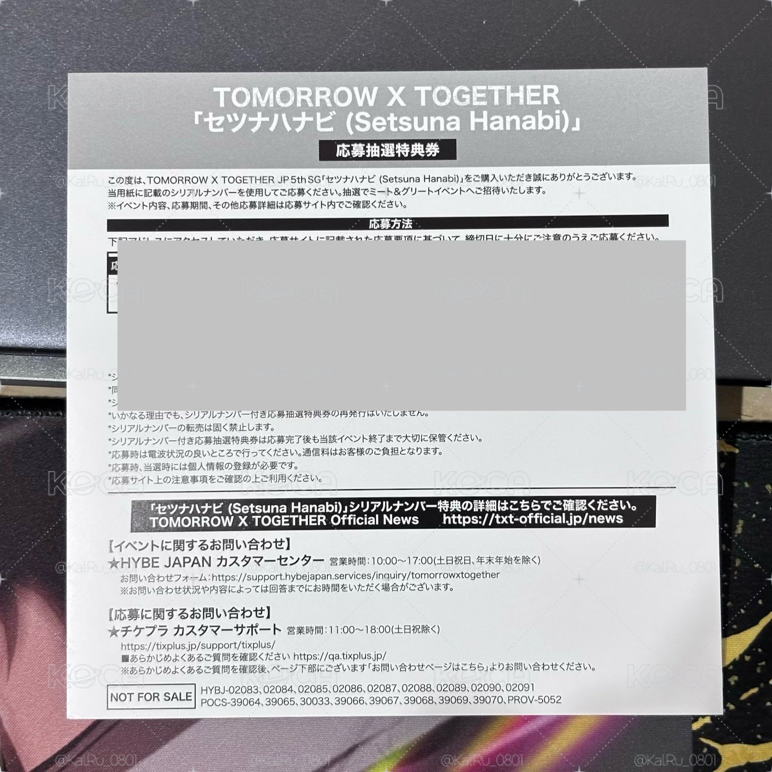TXT 日專 應募券