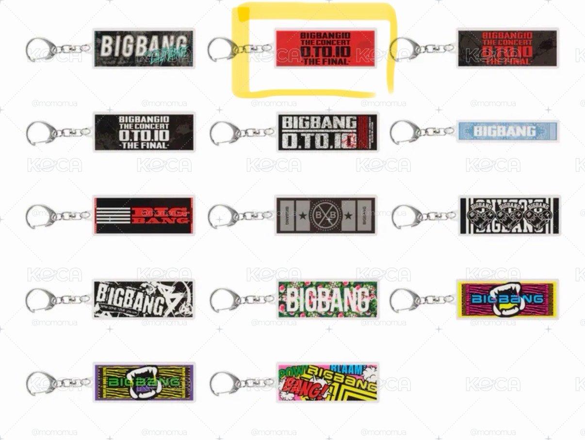 BIGBANG 日本周邊 日巡手幅吊飾