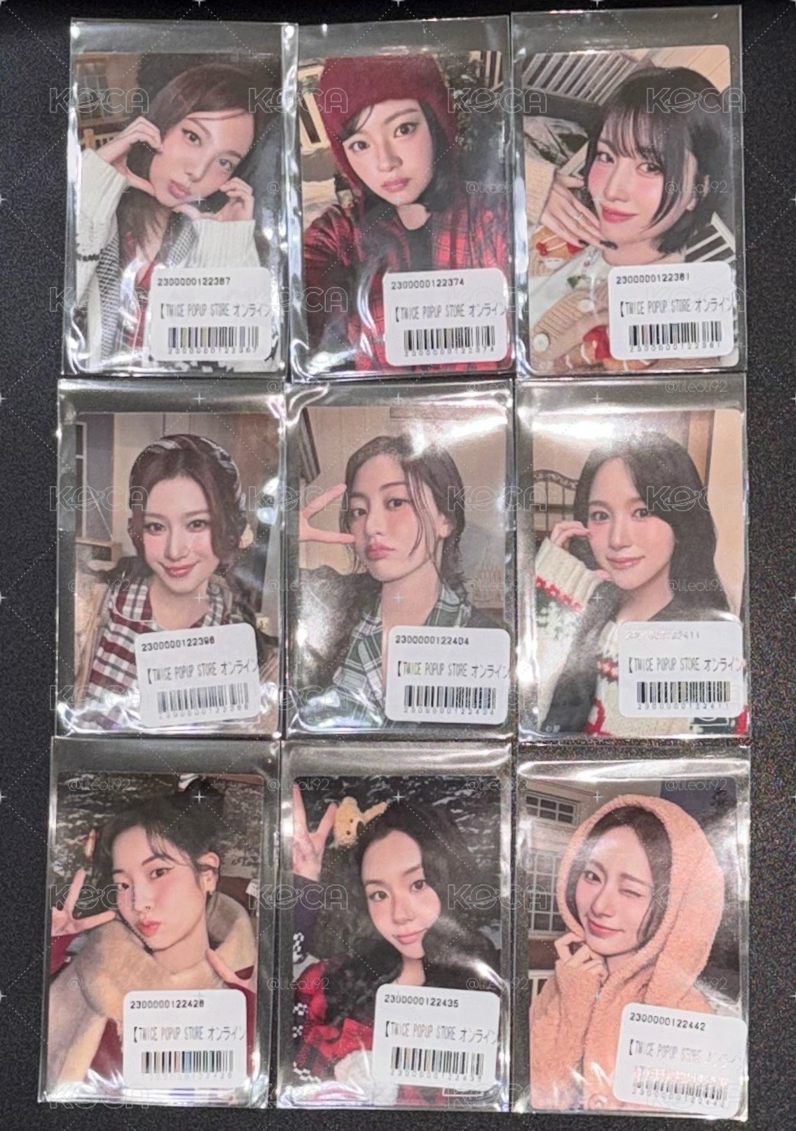 TWICE 2025冬日一番賞卡貼套售❄️