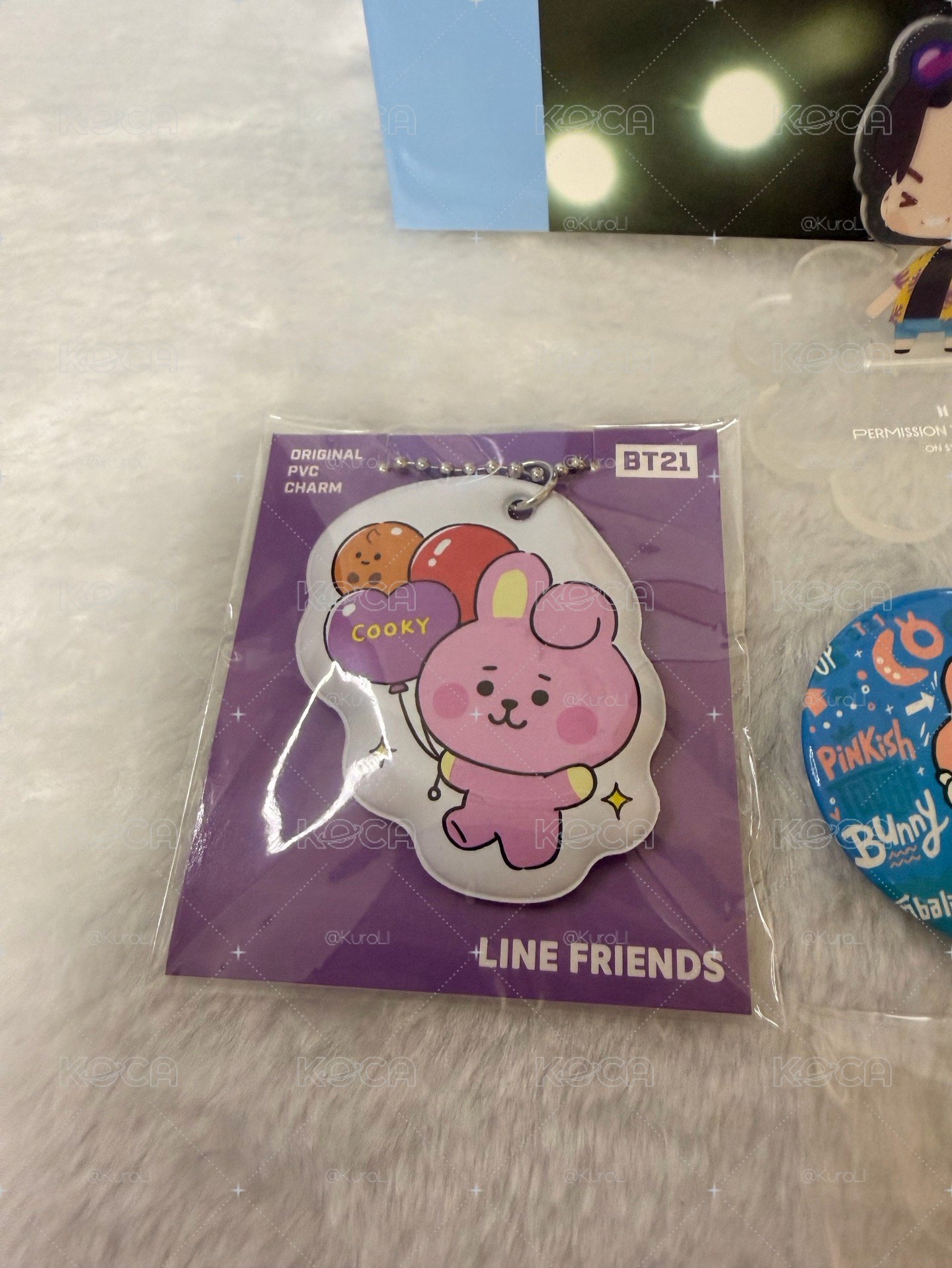 【絕版珍藏】BTS Jungkook 柾國 官方週邊小盤（立牌+吊飾+BT21 COOKY組合）