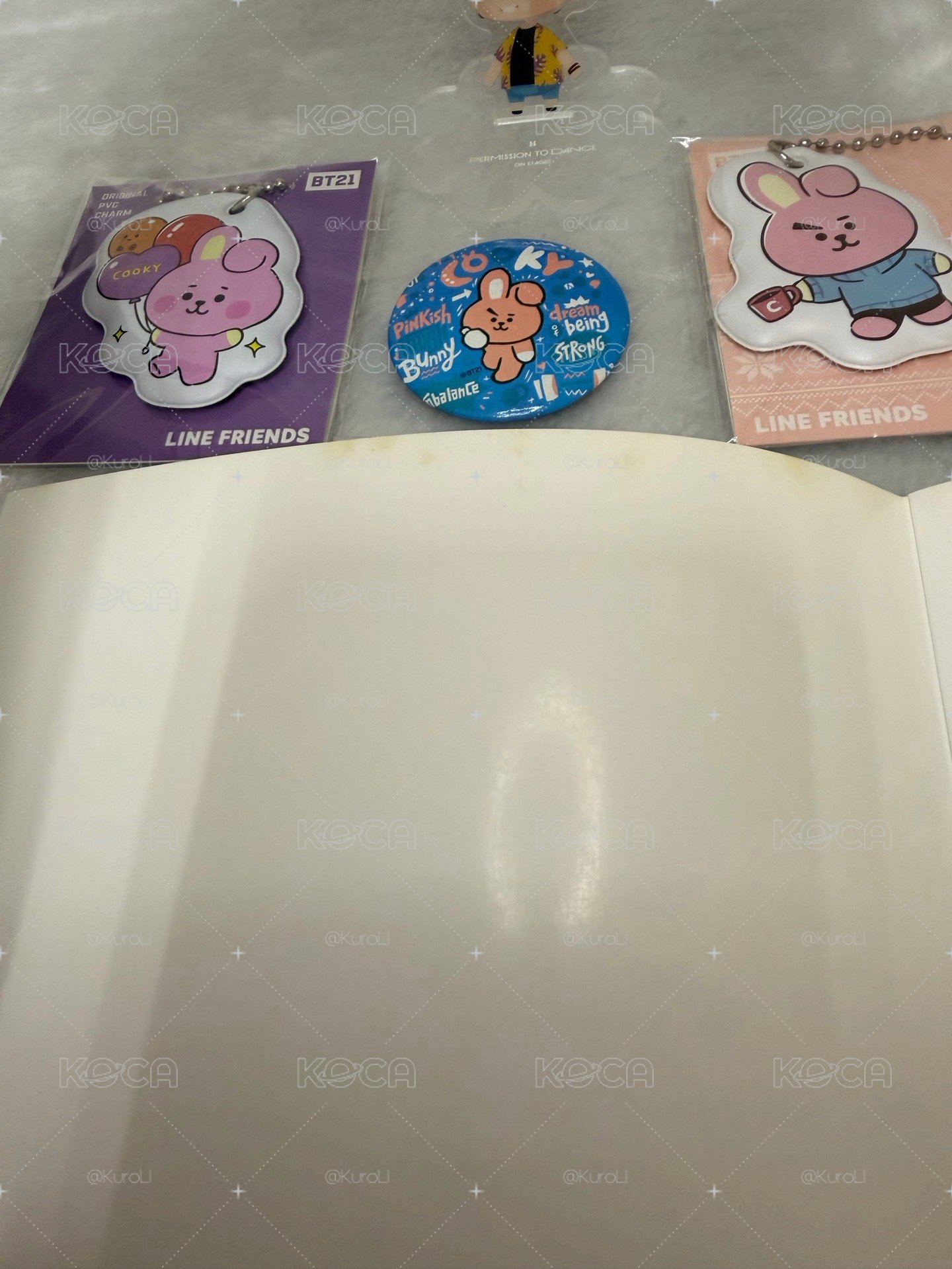 【絕版珍藏】BTS Jungkook 柾國 官方週邊小盤（立牌+吊飾+BT21 COOKY組合）