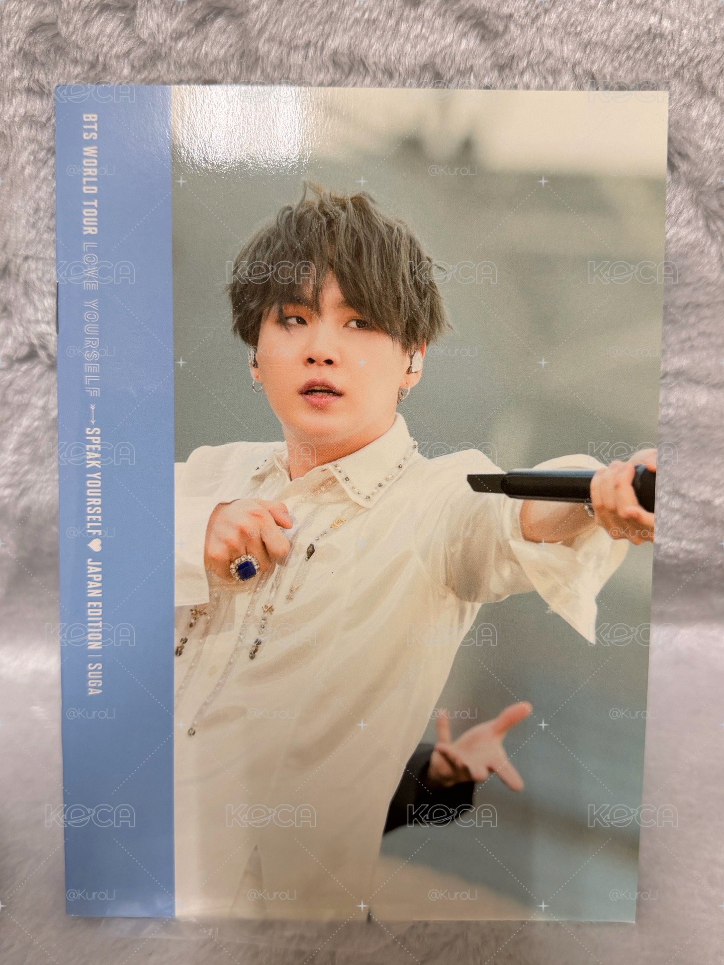 【絕版珍藏】BTS SUGA 官方週邊小盤（BT21 大壓克力板+全新收納鉛筆盒+SHOOKY 方巾）