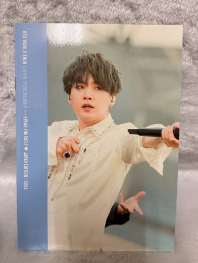 【絕版珍藏】BTS SUGA 官方週邊小盤（BT21 大壓克力板+全新收納鉛筆盒+SHOOKY 方巾）