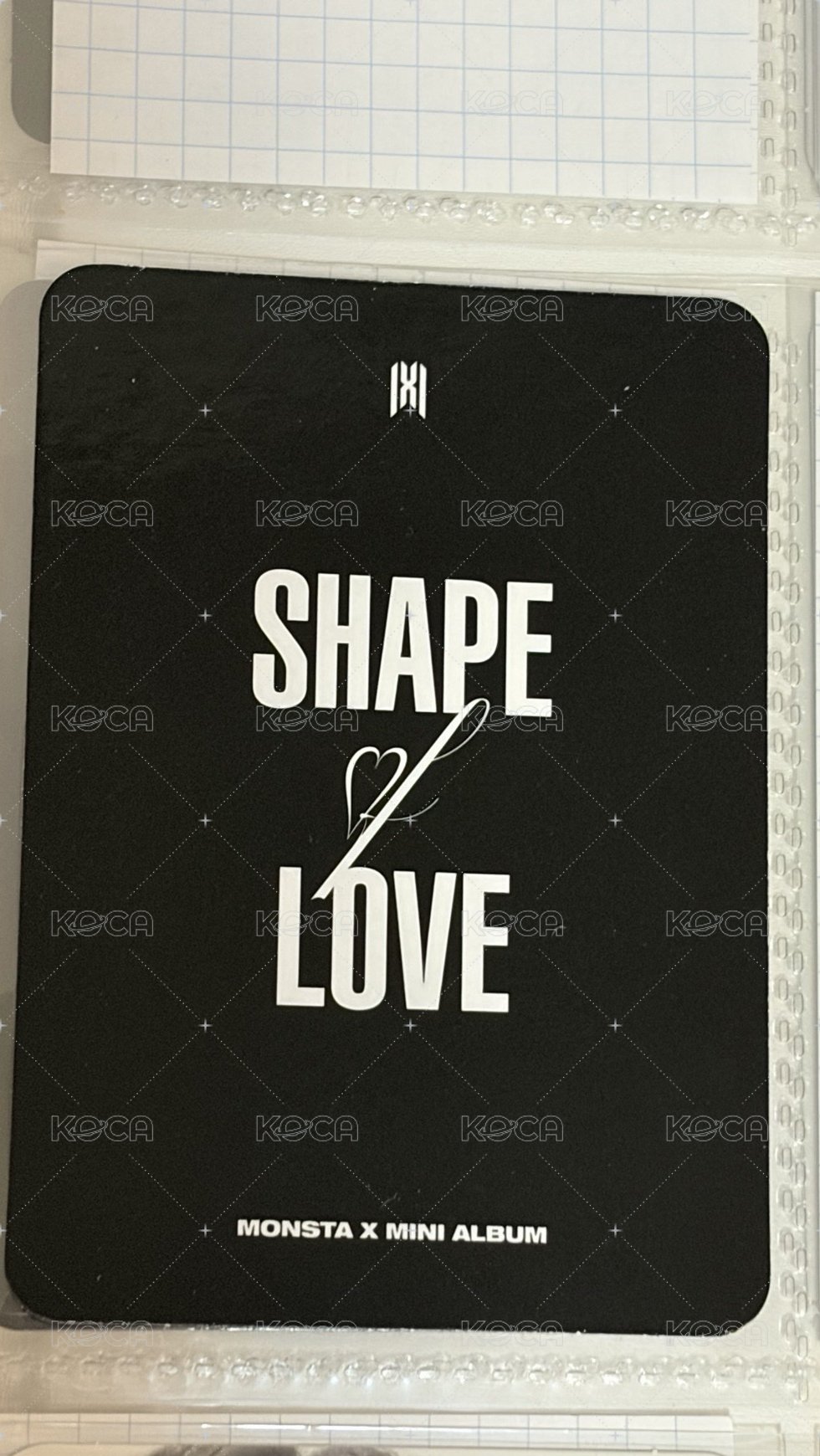 Love Originality ver. 專輯卡 Shape of Love [Originality ver.] 背面