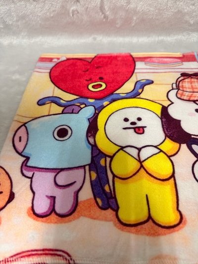 【絕版珍藏】BTS RM 官方週邊小盤（BT21 大毛巾+KOYA 洗衣袋+THE BEST 微瑕人形立牌）