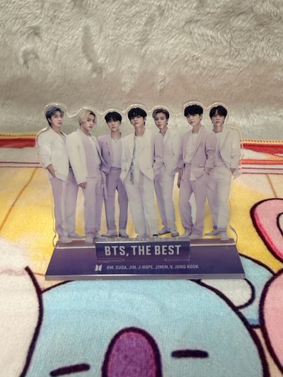 【絕版珍藏】BTS RM 官方週邊小盤（BT21 大毛巾+KOYA 洗衣袋+THE BEST 微瑕人形立牌）