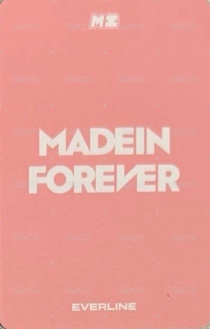 FOREVER el 線下3.0 Fansign card  Back